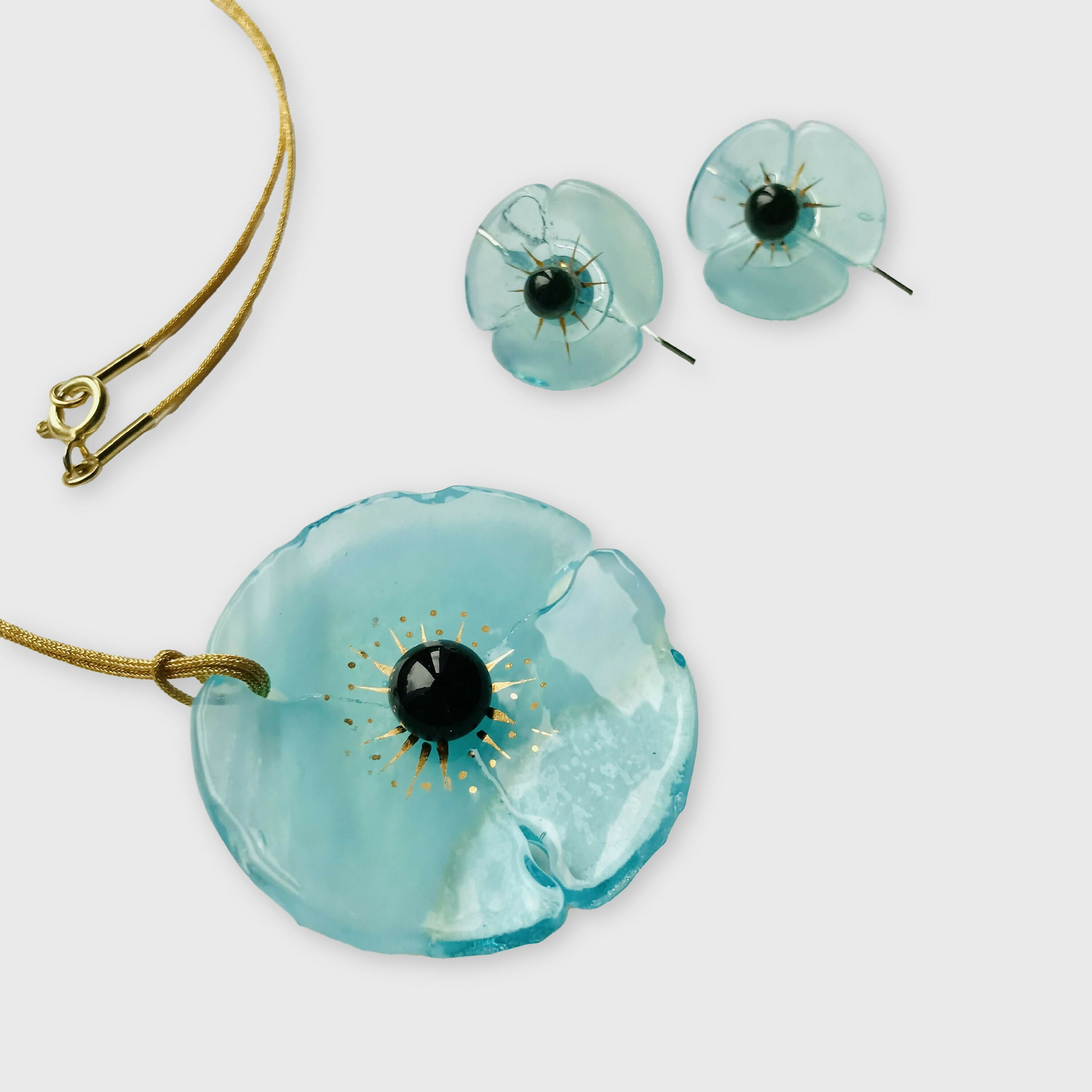 parure_coquelicot_bleu_aqua_mari_et_femme copie | EMPREINTES Paris
