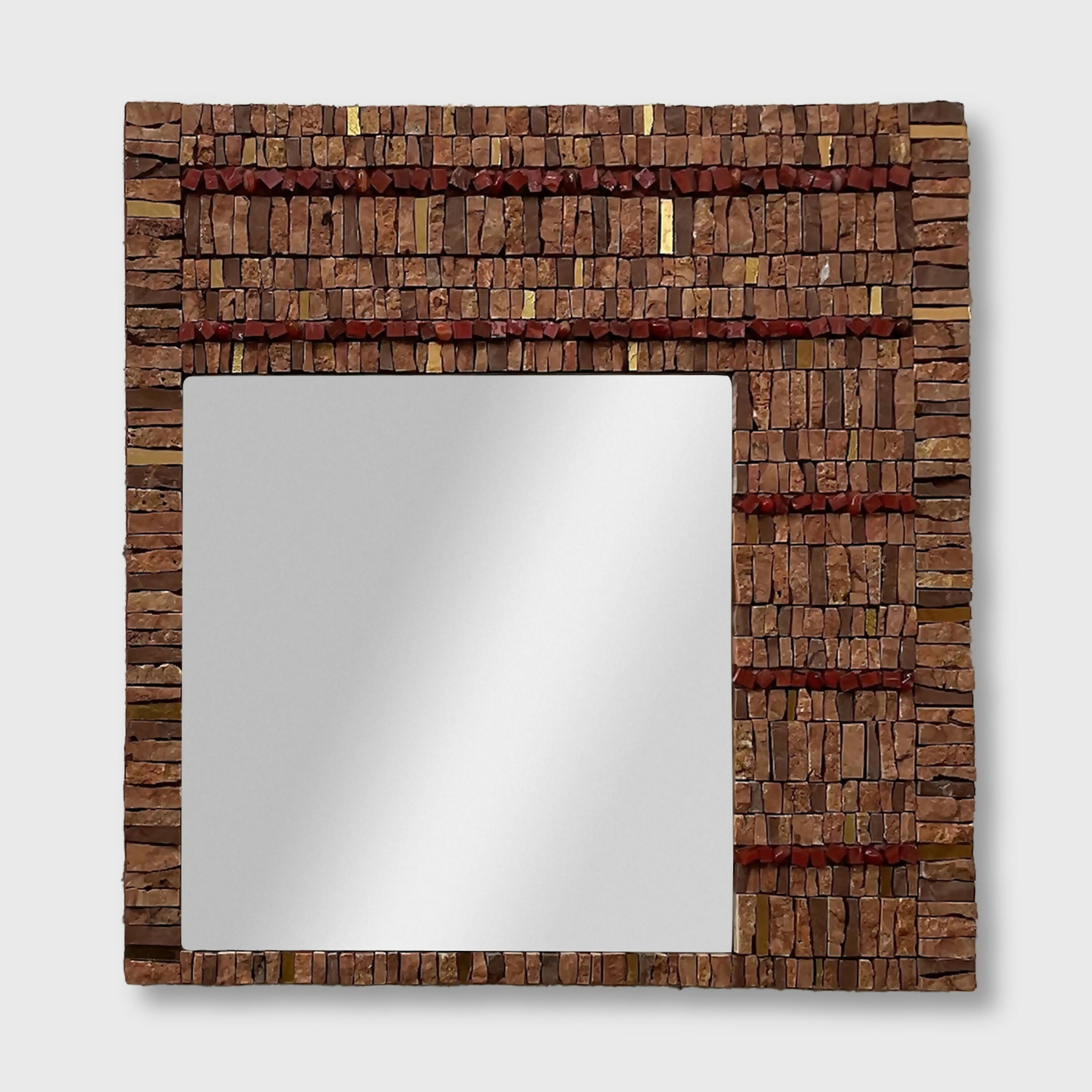 miroir_mosaique_ocre_guislaine_carrier copie | EMPREINTES Paris