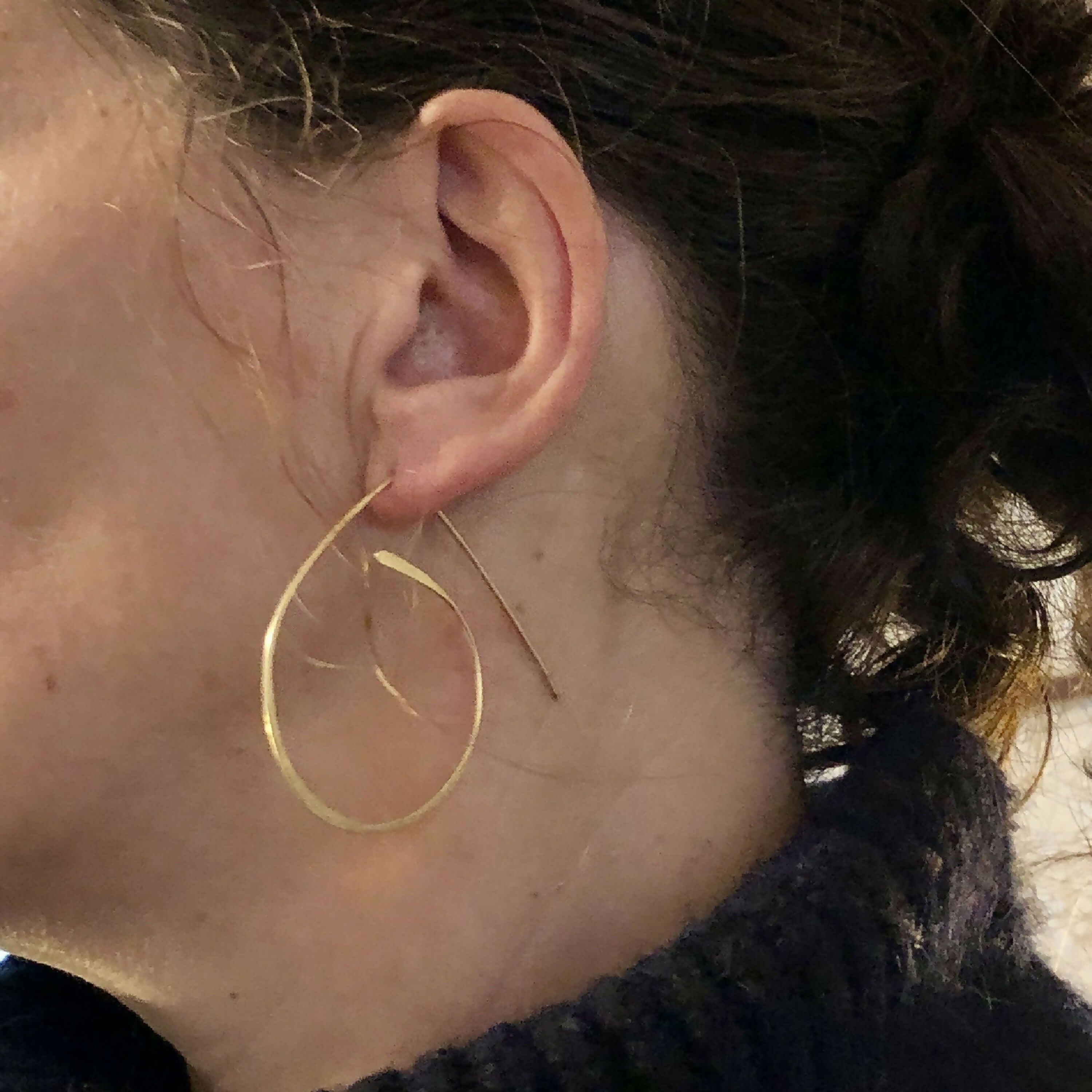 Boucles goutte gold field - atelier lor copie | EMPREINTES Paris
