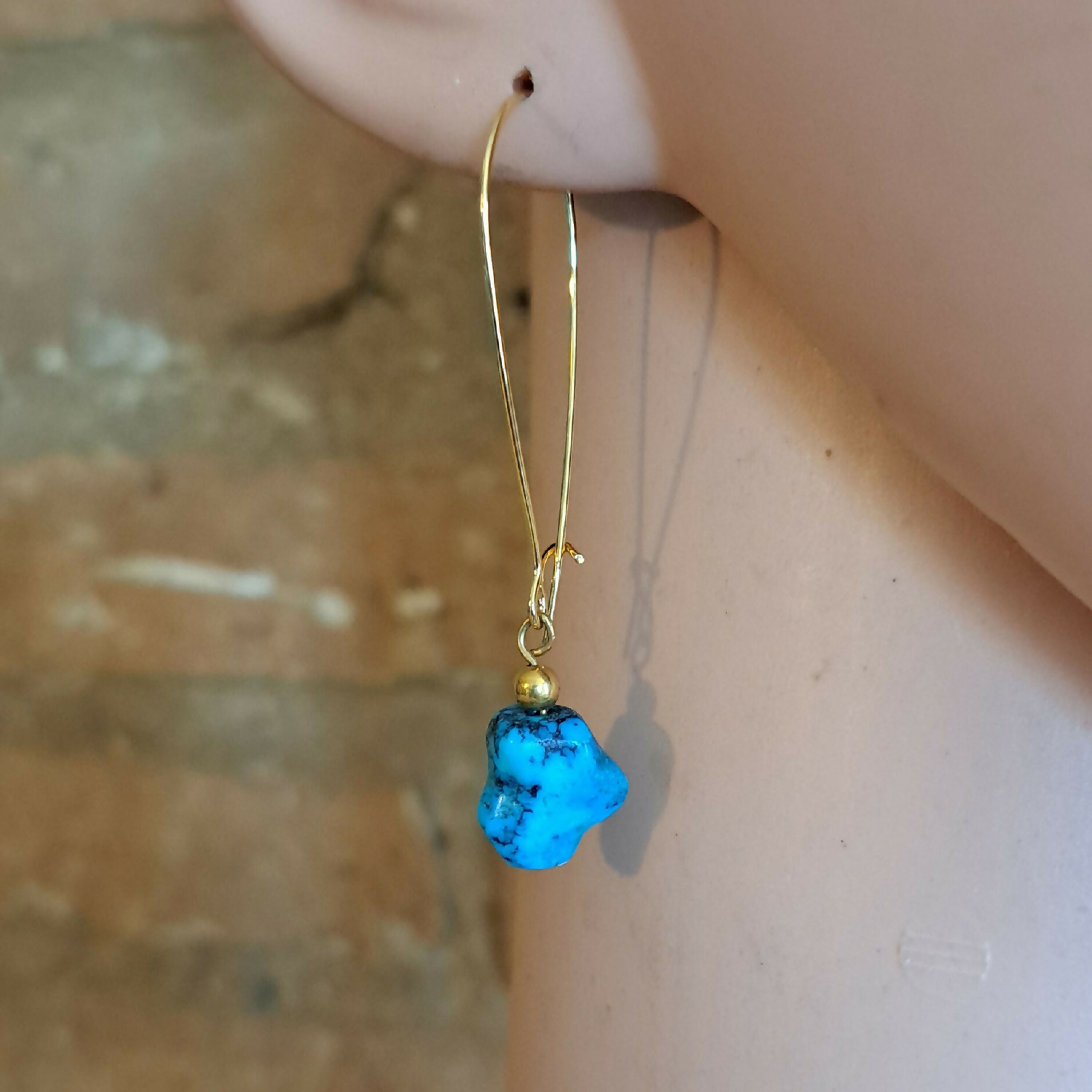 boucles_doreilles_longues_et_turquoises_naturelles_thierry_dhaine copie | EMPREINTES Paris