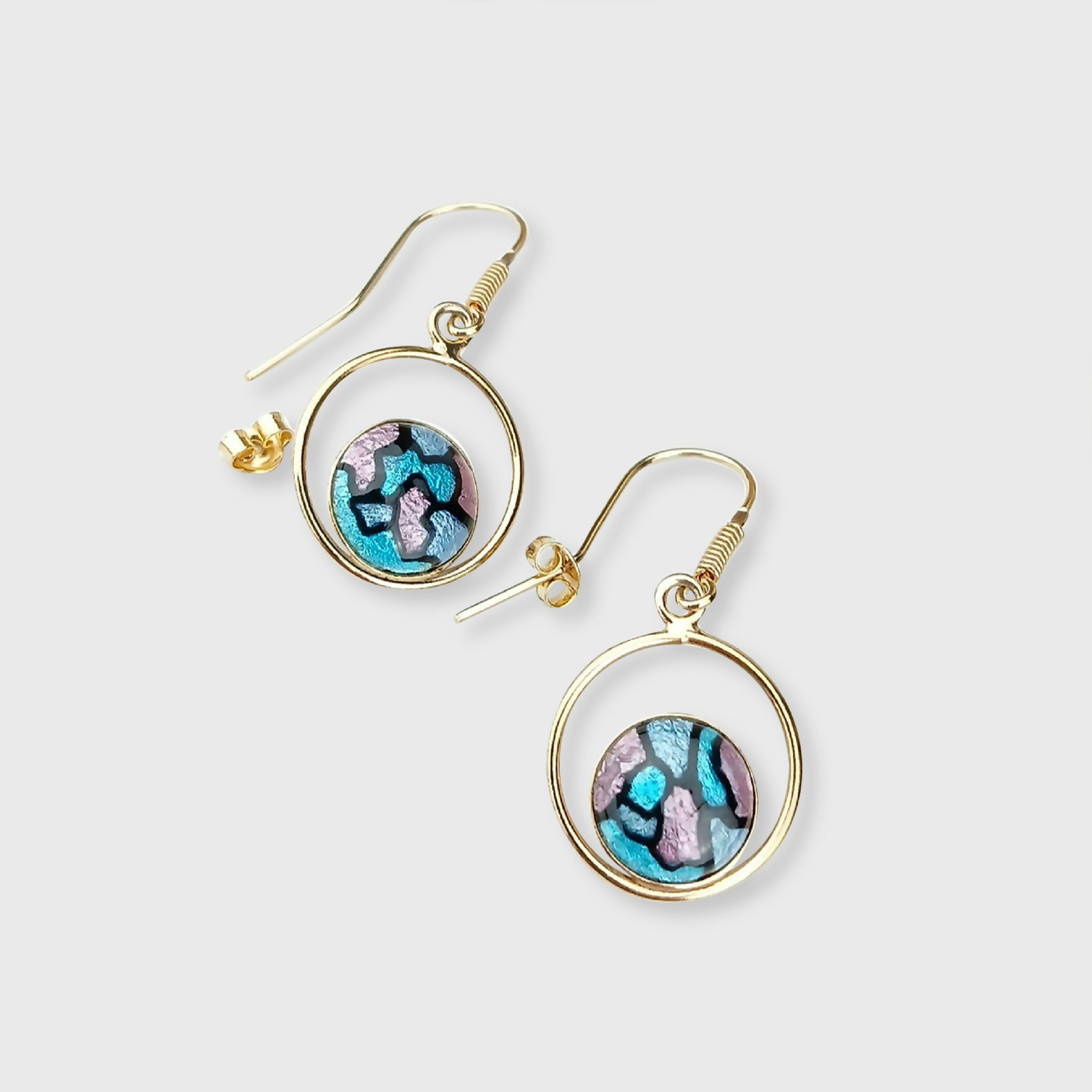 boucles_doreilles_double_cercle_en_email_et_argent_plaque_or_les_emaux_arediens_lemail_grand_feu_de_limoges copie | EMPREINTES Paris