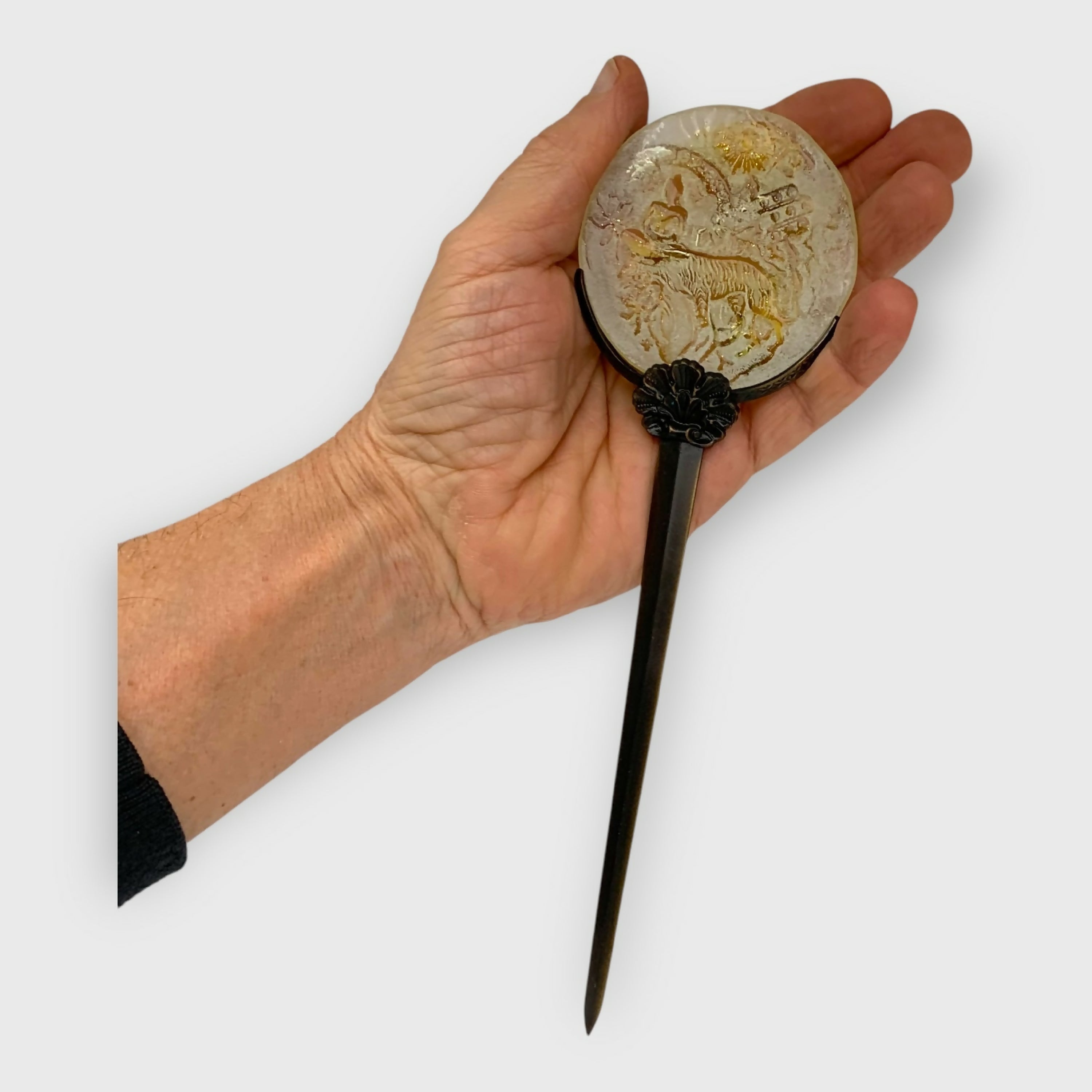 bouddha, tigre, khamsa, oeil, onirique, symbolique, cadeau spirit, porte chance, symbolique, magique, chic-bohéme, cadeau jaune, decoration jaune, unique | EMPREINTES Paris