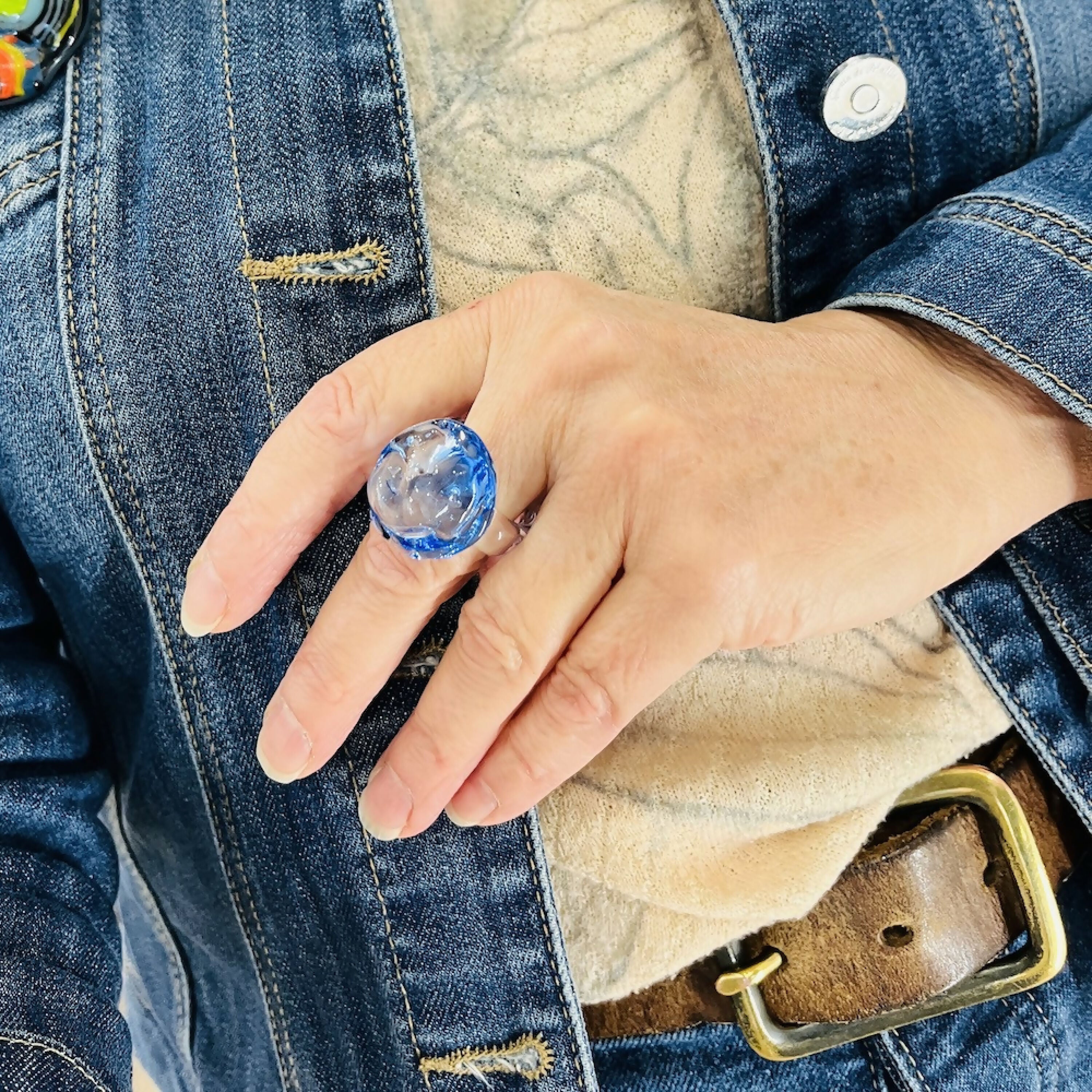 Bague Yceherbe bleue | EMPREINTES Paris