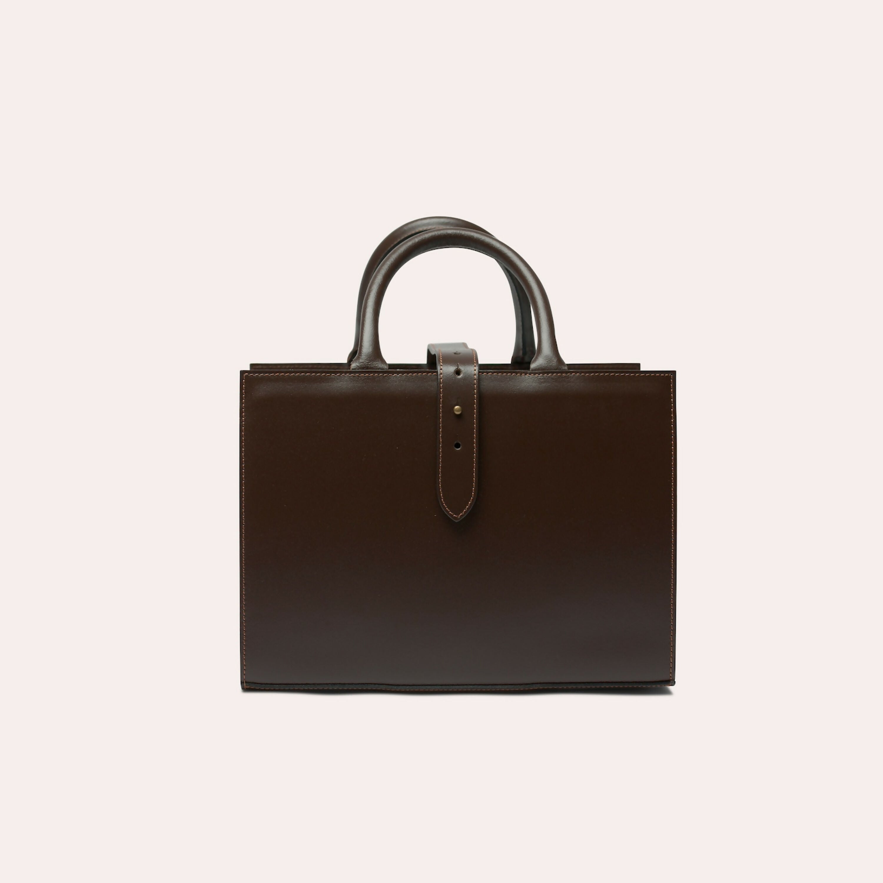 Porte revues en cuir chocolat | EMPREINTES Paris