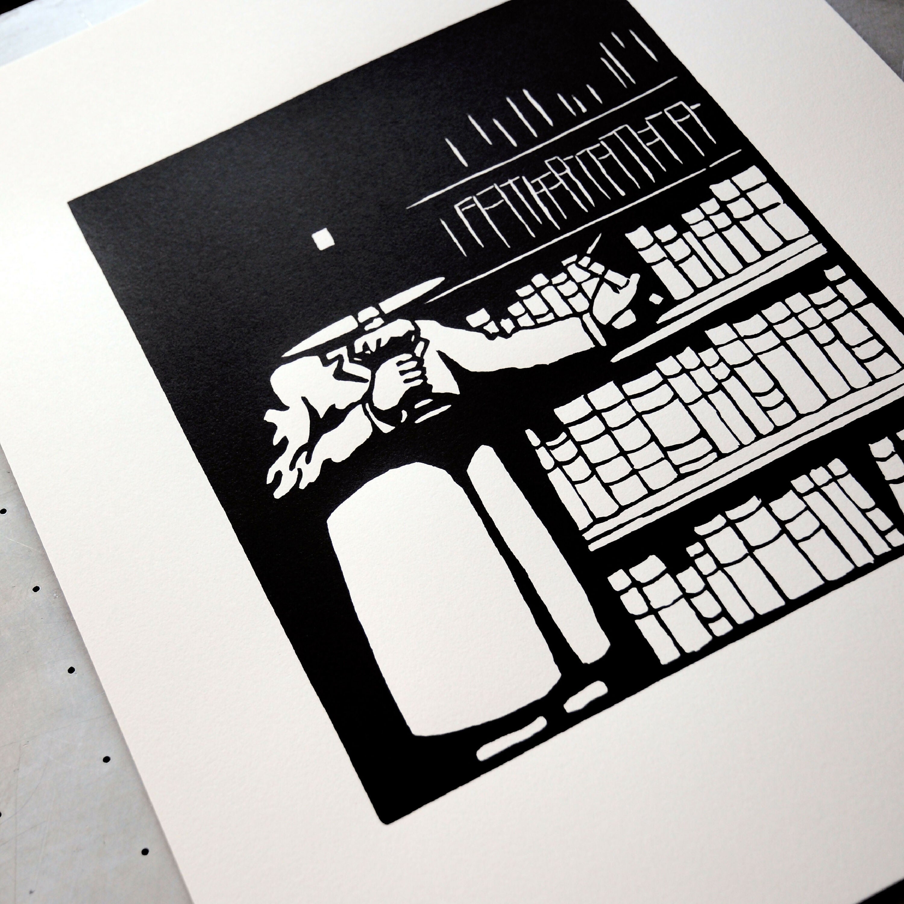 felix_vallotton_le_bibliophile_serigraphie_le_trou_de_la_serrure copie | EMPREINTES Paris