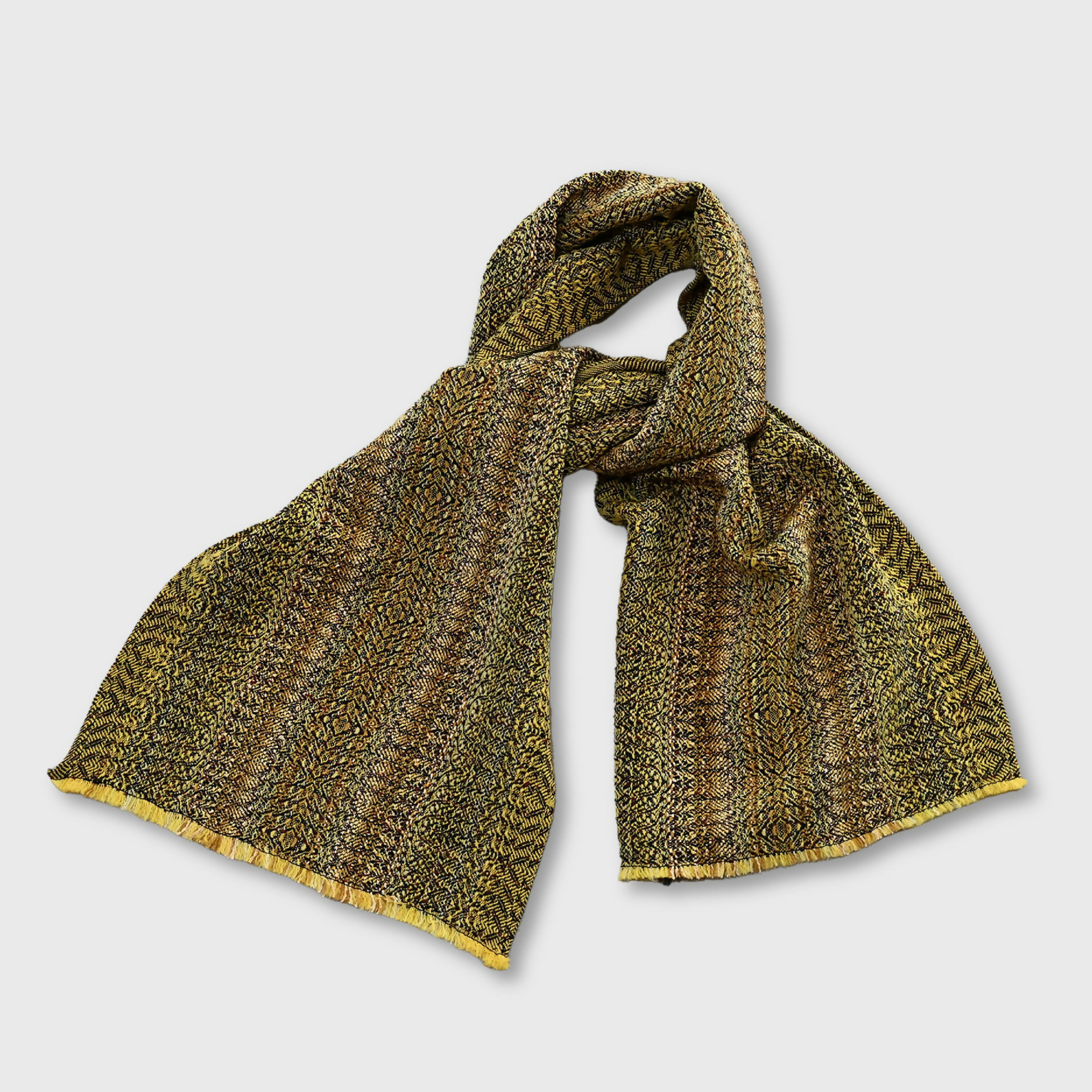 echarpe_jaune_anis_creation_tissages_francois_vieillard copie | EMPREINTES Paris