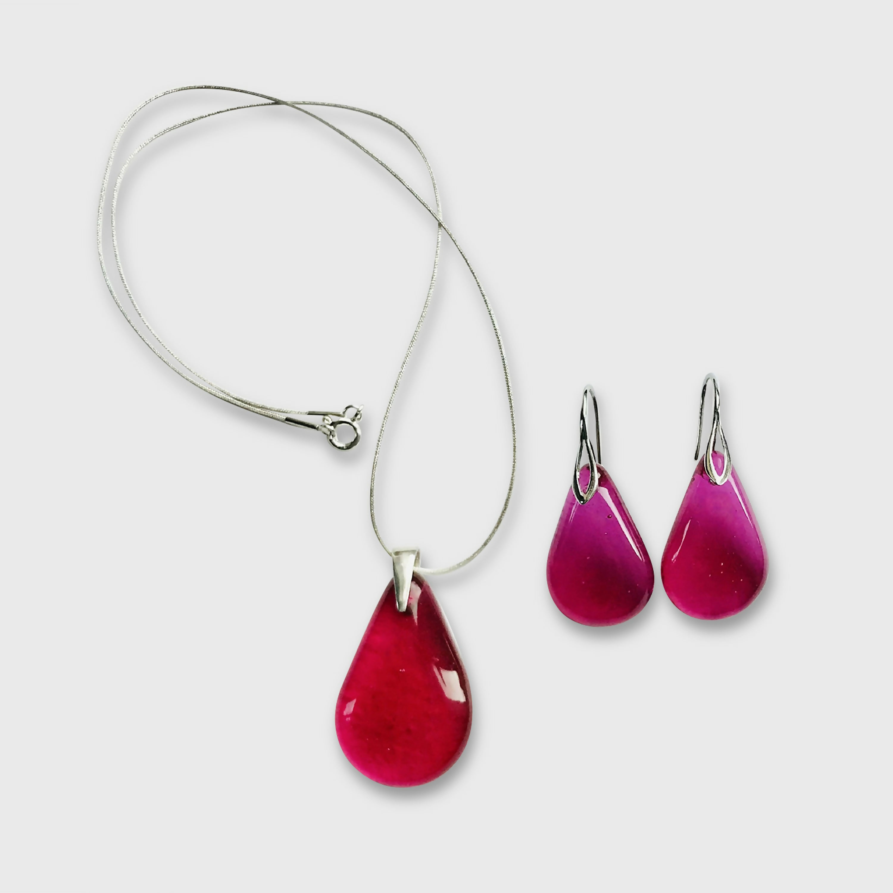 parure_goutte_rose_profond_mari_et_femme copie | EMPREINTES Paris