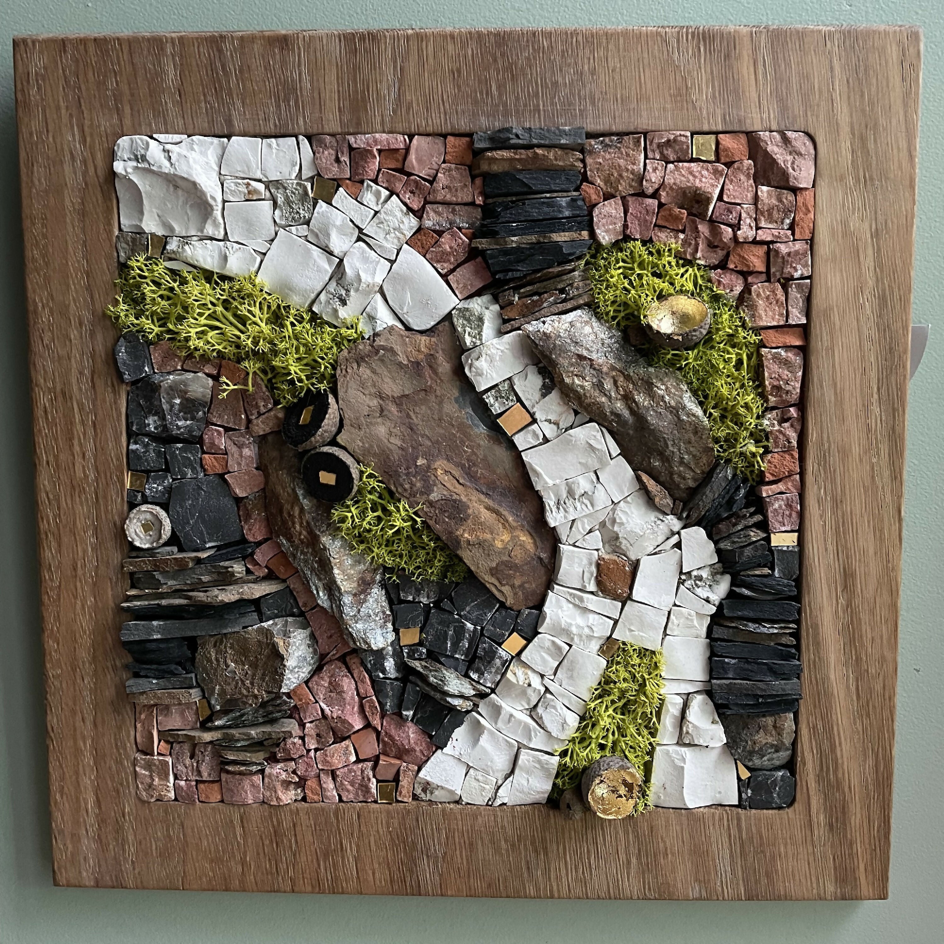 tableau_bois_mosaique_cupules_guislaine_carrier copie | EMPREINTES Paris
