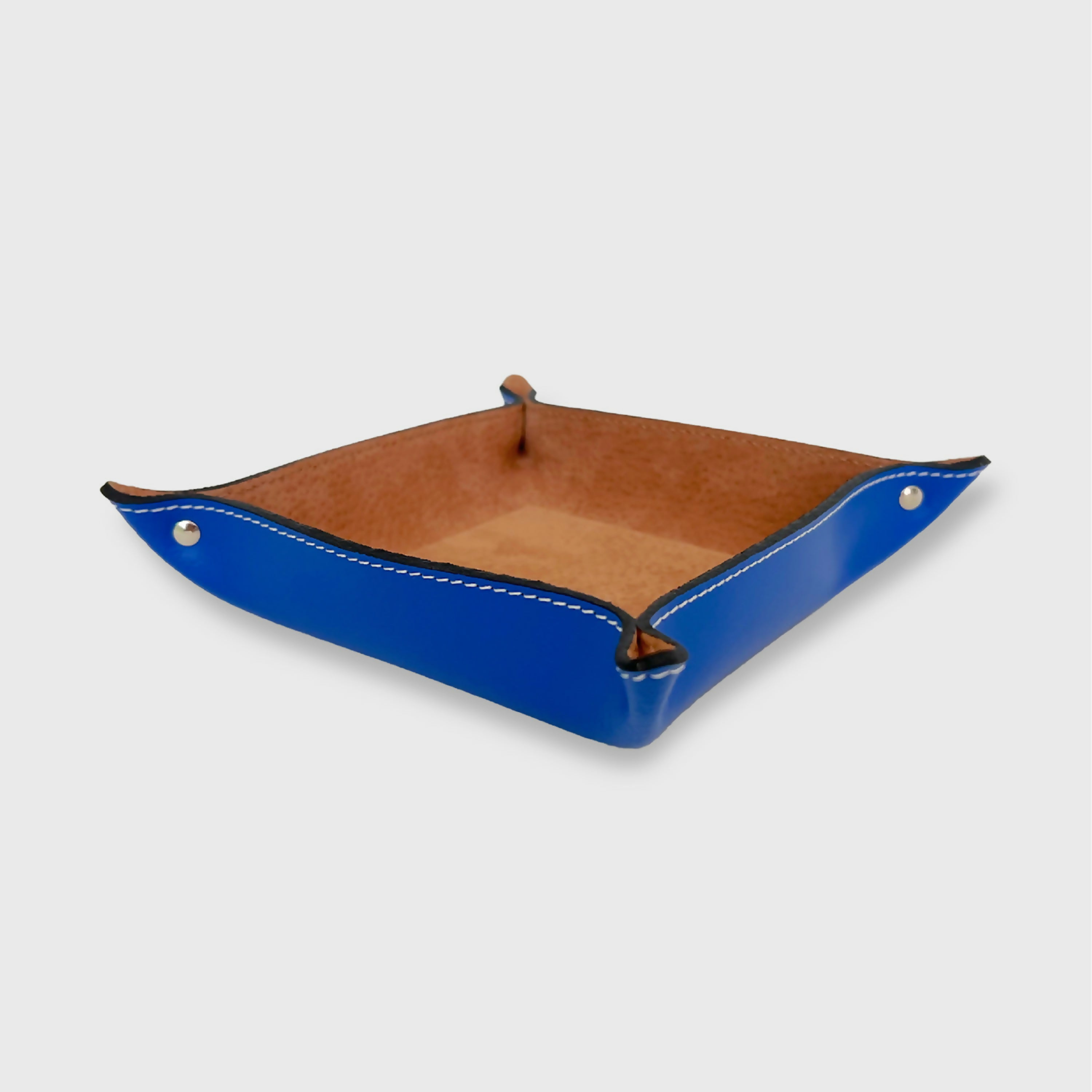 vide_poche_carre_en_cuir_bleu_mediterranee_midipy copie | EMPREINTES Paris