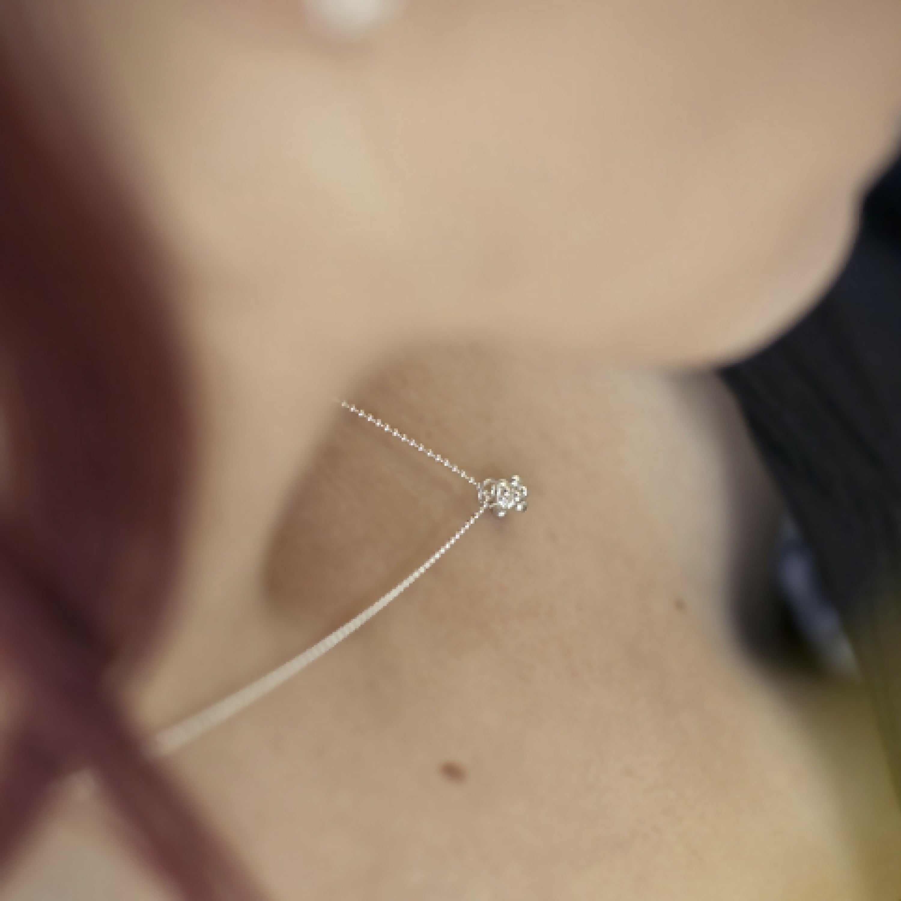 Collier bulle minimaliste en argent massif | EMPREINTES Paris