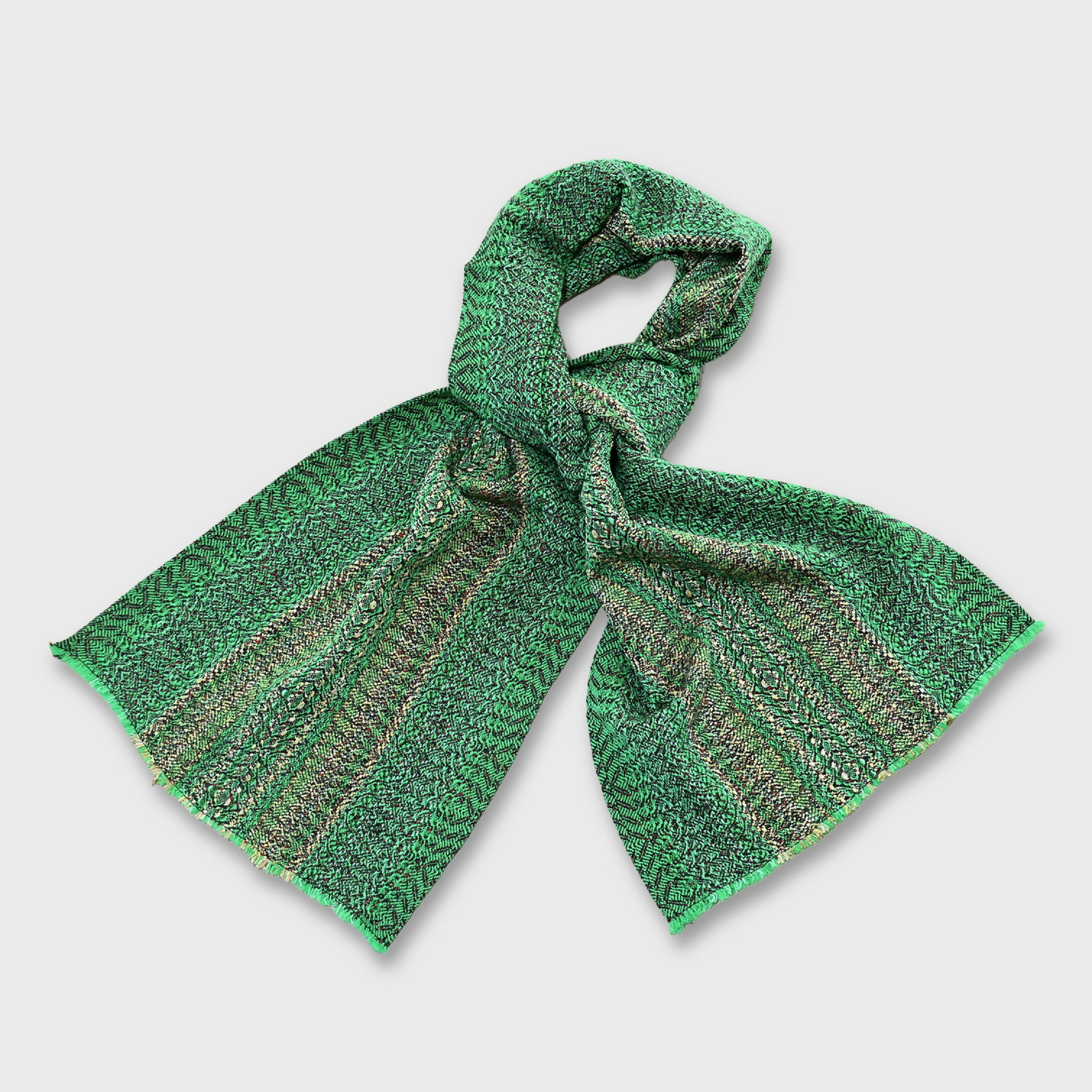echarpe_vert_clair_creation_tissages_francois_vieillard copie | EMPREINTES Paris