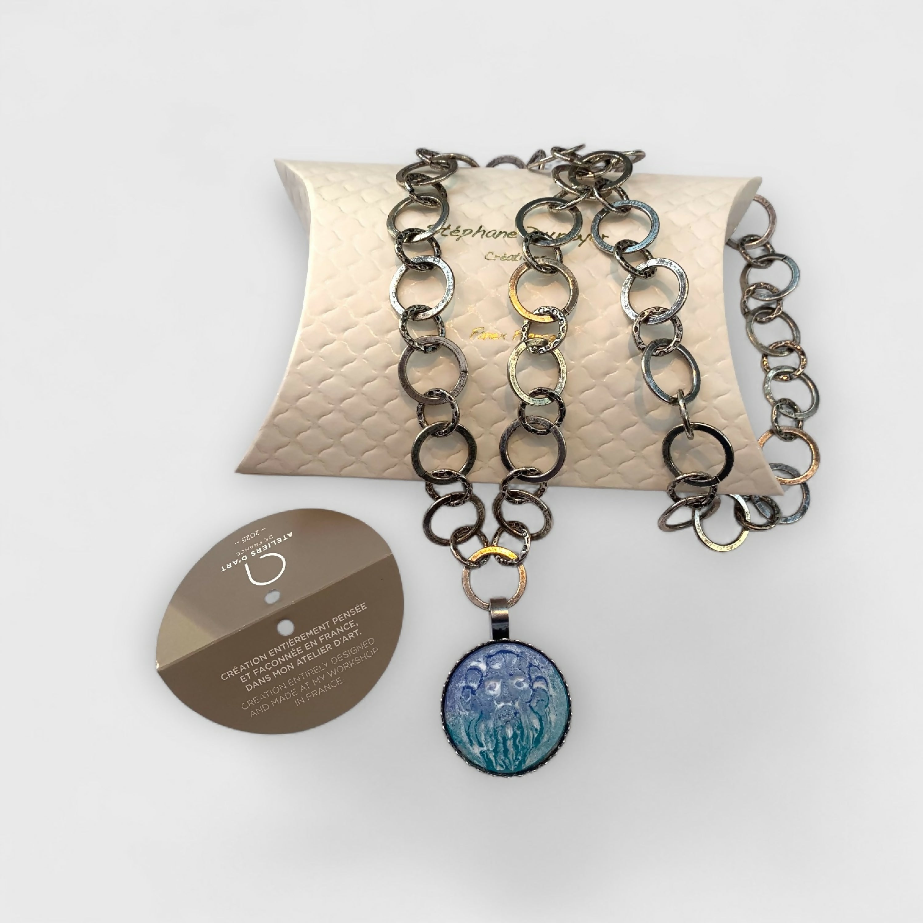 Collier Yeti bleu | EMPREINTES Paris