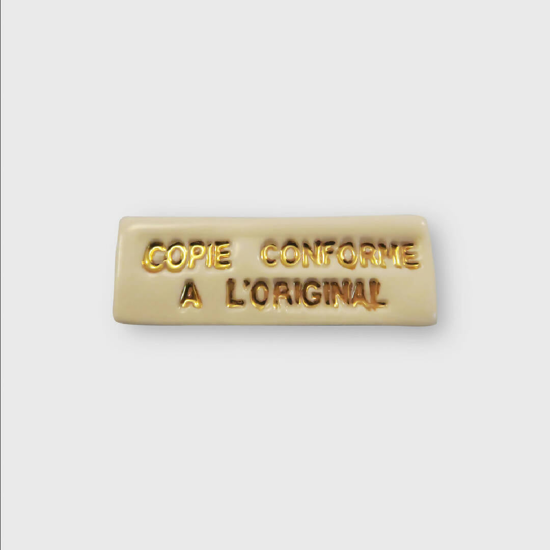 Broche Copie conforme | EMPREINTES Paris
