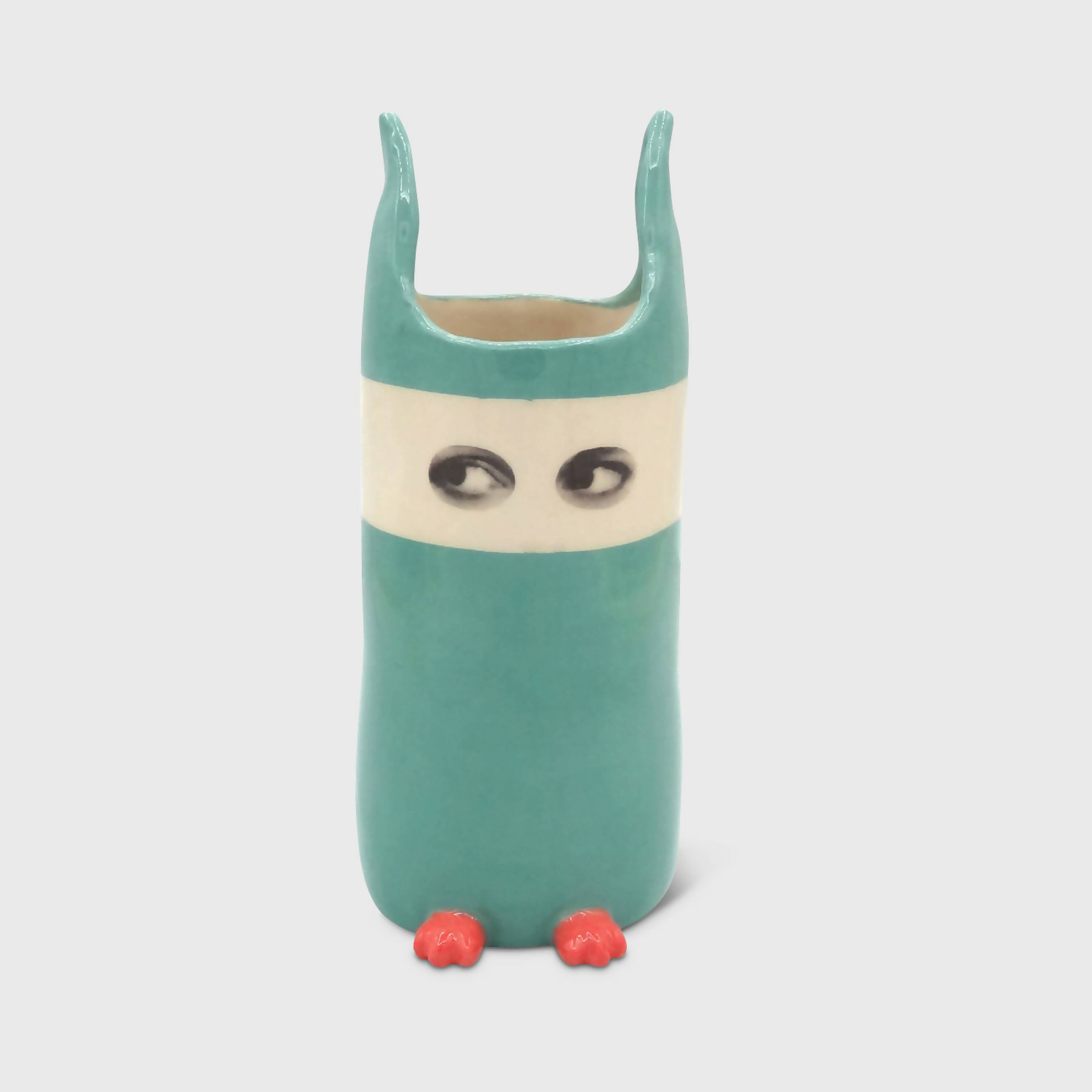 Vase Espionne bleu à bandeau | EMPREINTES Paris