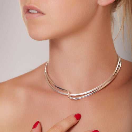Collier Argent Double Lien d'Amour | EMPREINTES Paris - EMPREINTES Paris
