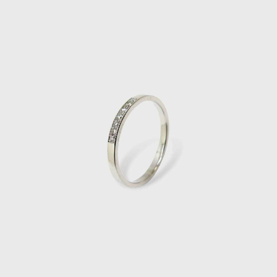 Alliance plate en or blanc | EMPREINTES Paris