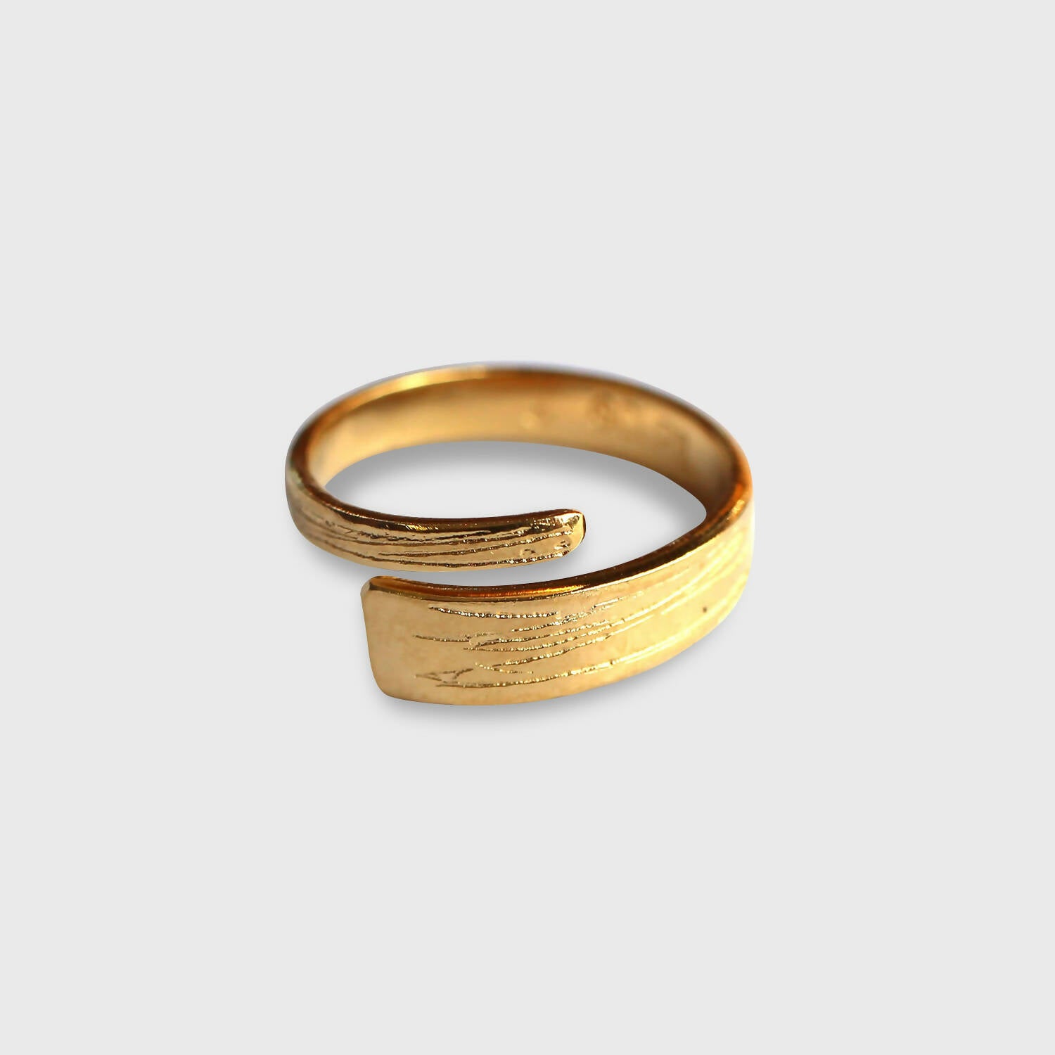 Bague STRIE plaqué or | EMPREINTES Paris