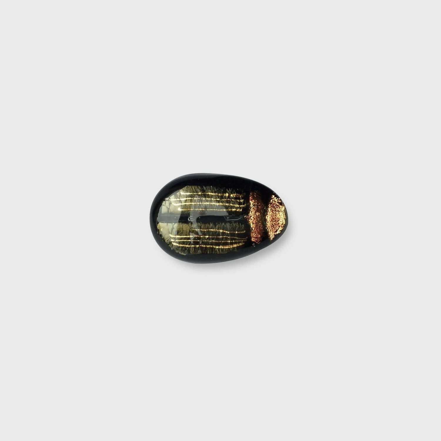 Broche Scarabée brun rayé | EMPREINTES Paris