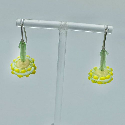Boucles d'oreilles Parasols jaunes et vertes | EMPREINTES Paris - EMPREINTES Paris