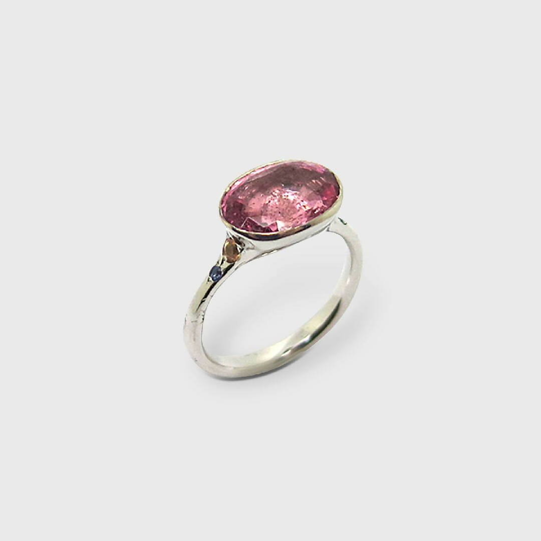 Bague avec tourmaline rose | EMPREINTES Paris