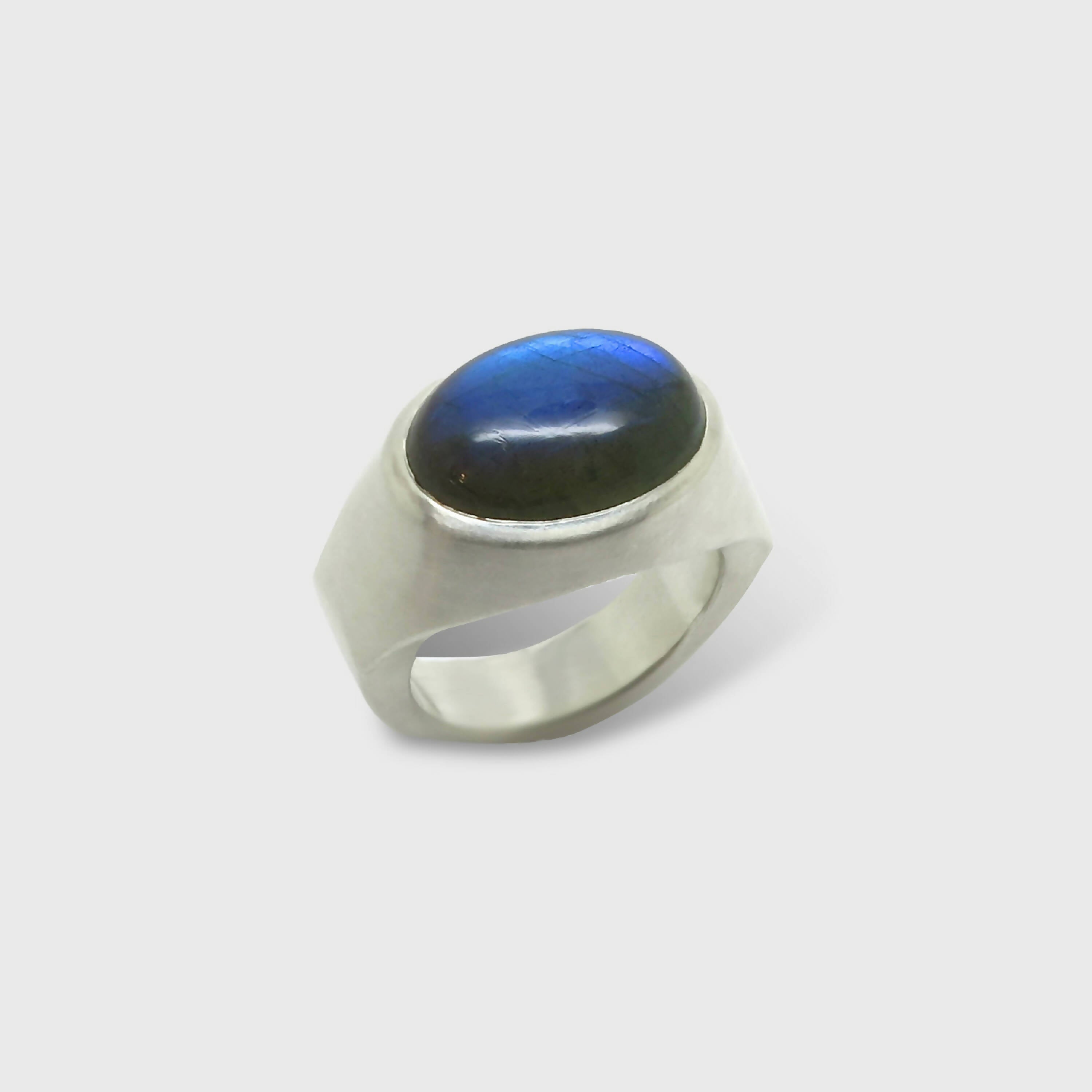 Chevalière ovale labradorite | EMPREINTES Paris