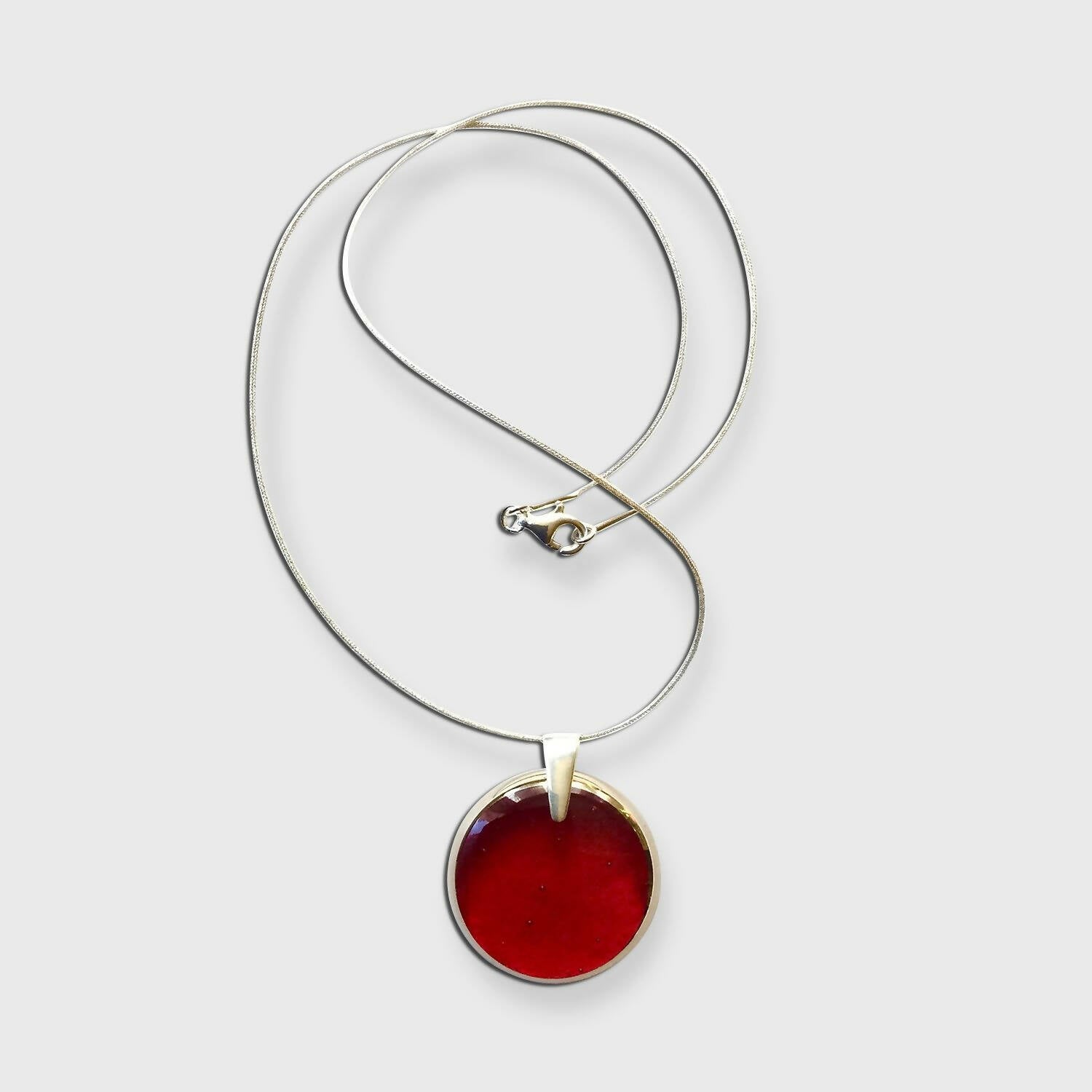 Pendentif PLEINE LUNE rouge vif | EMPREINTES Paris