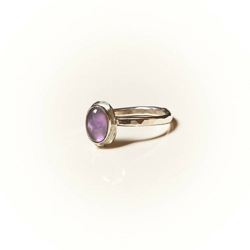 Bague CLASSICA en argent avec une améthyste. | EMPREINTES Paris - EMPREINTES Paris