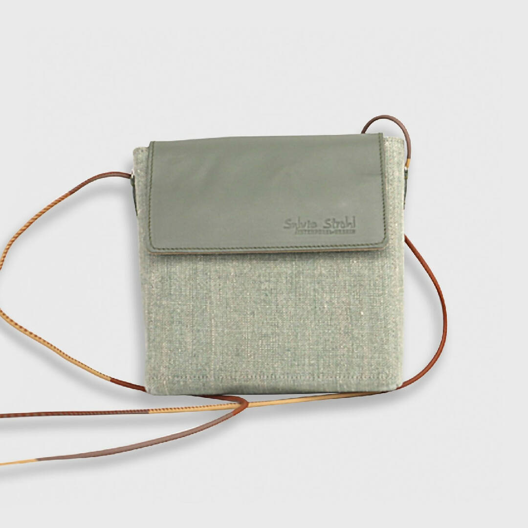 Sac bandoulière Le Petit Carré Vert Eucalyptus | EMPREINTES Paris | EMPREINTES Paris