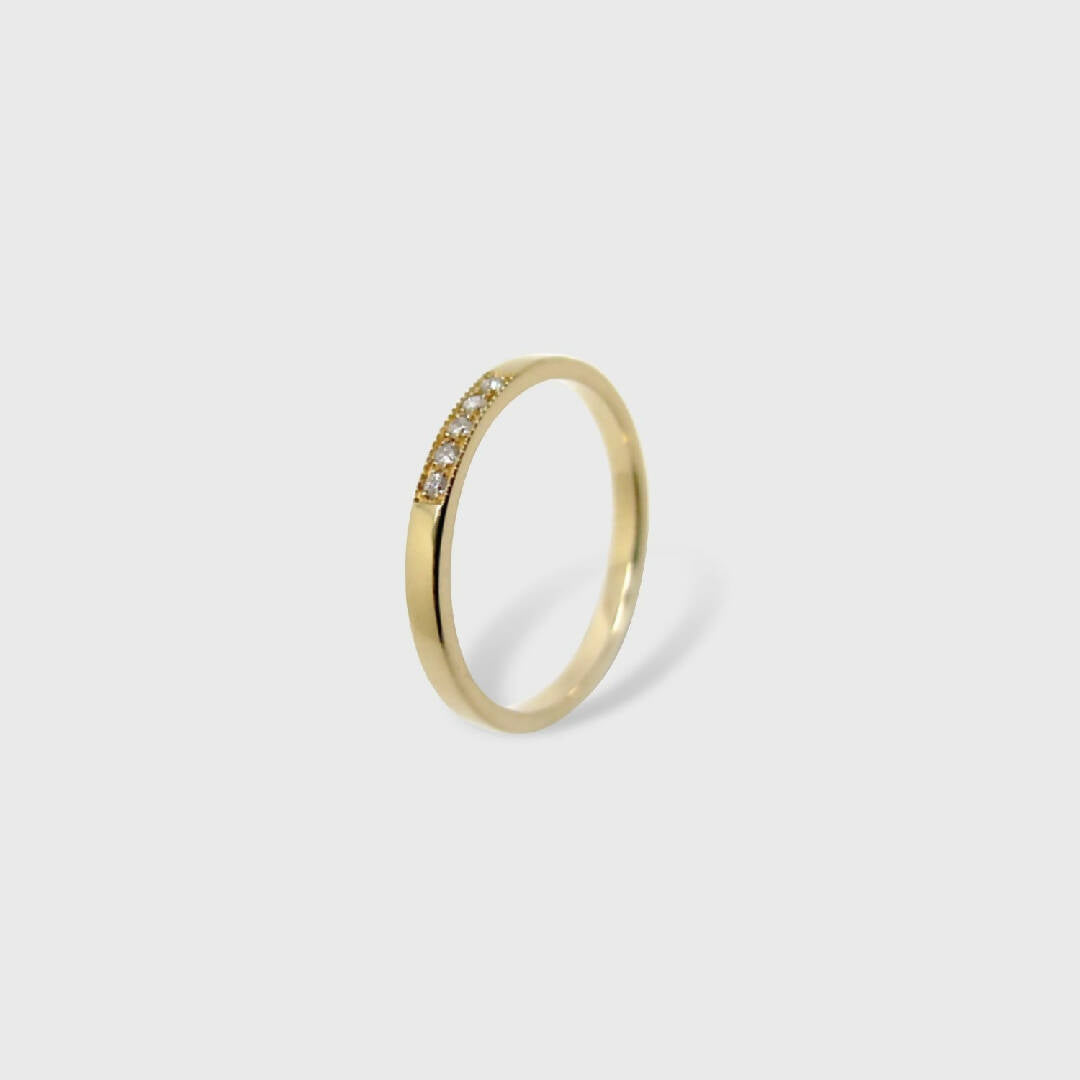 Alliance plate en or rose | EMPREINTES Paris