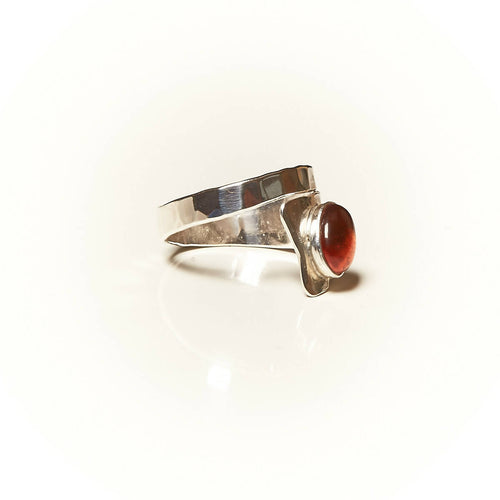 Bague Romae en argent avec une ambre. | EMPREINTES Paris - EMPREINTES Paris
