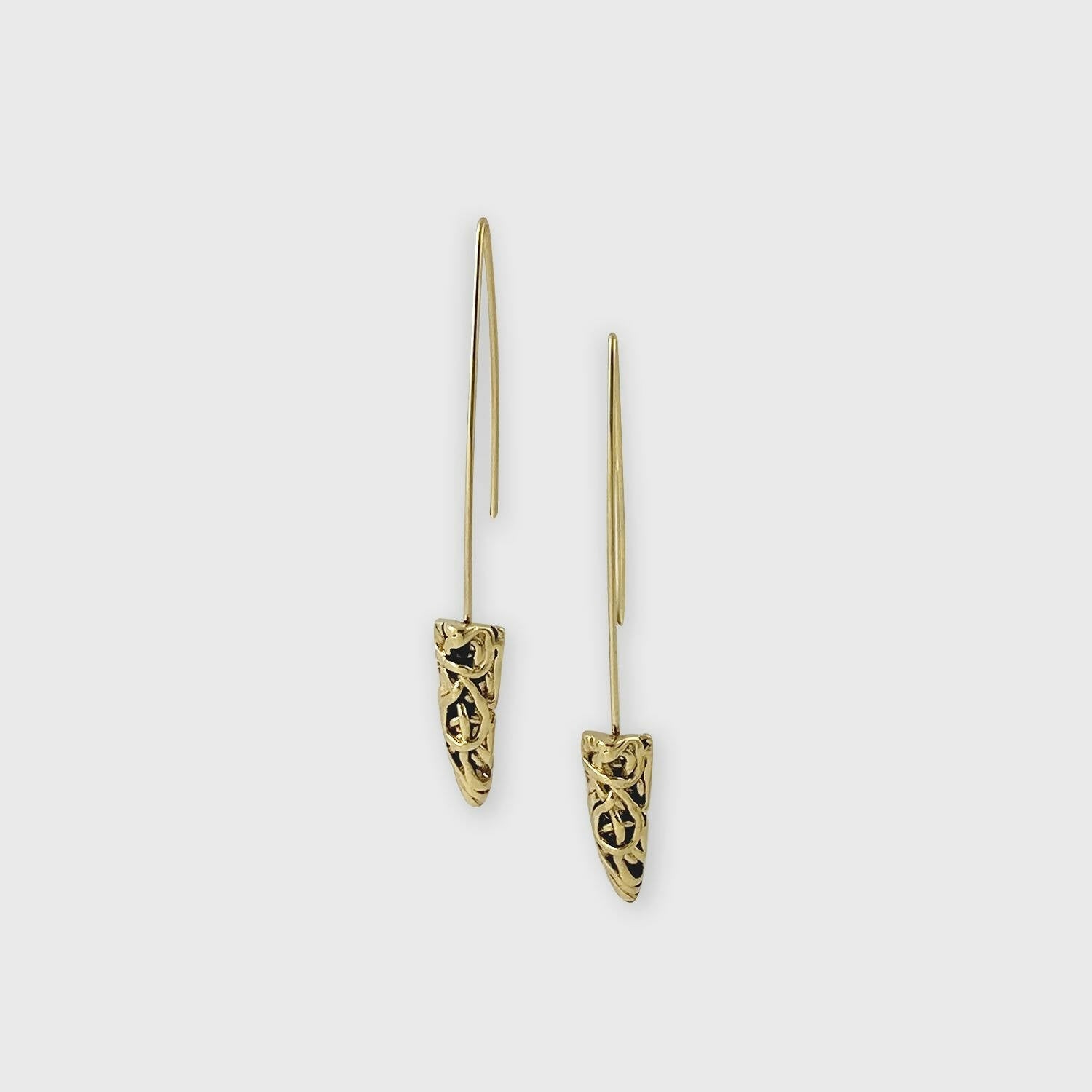 Boucles d’oreilles en étain Doré 10 | EMPREINTES Paris