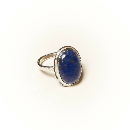Bague ROSAIA en argent avec un Lapis lazuli. | EMPREINTES Paris - EMPREINTES Paris