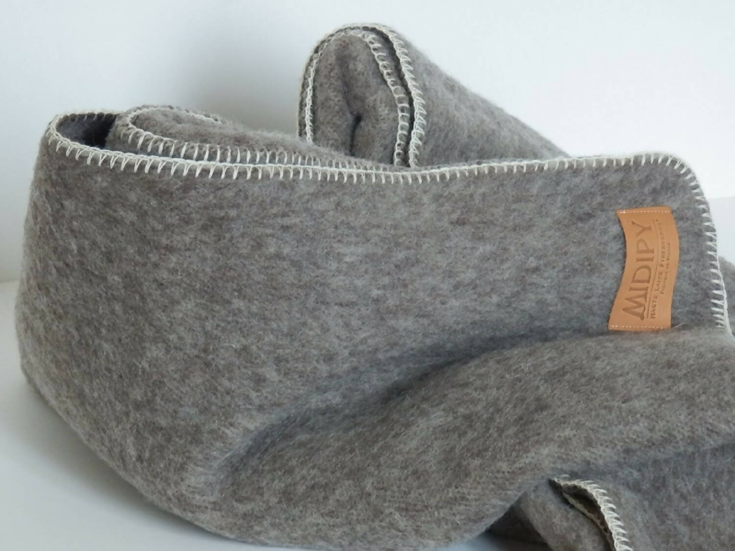 Plaid Terrasse gris Haute Laine Naturelle | EMPREINTES Paris