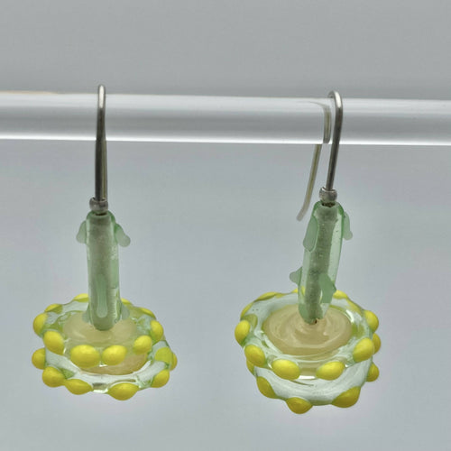 Boucles d'oreilles Parasols jaunes et vertes | EMPREINTES Paris - EMPREINTES Paris