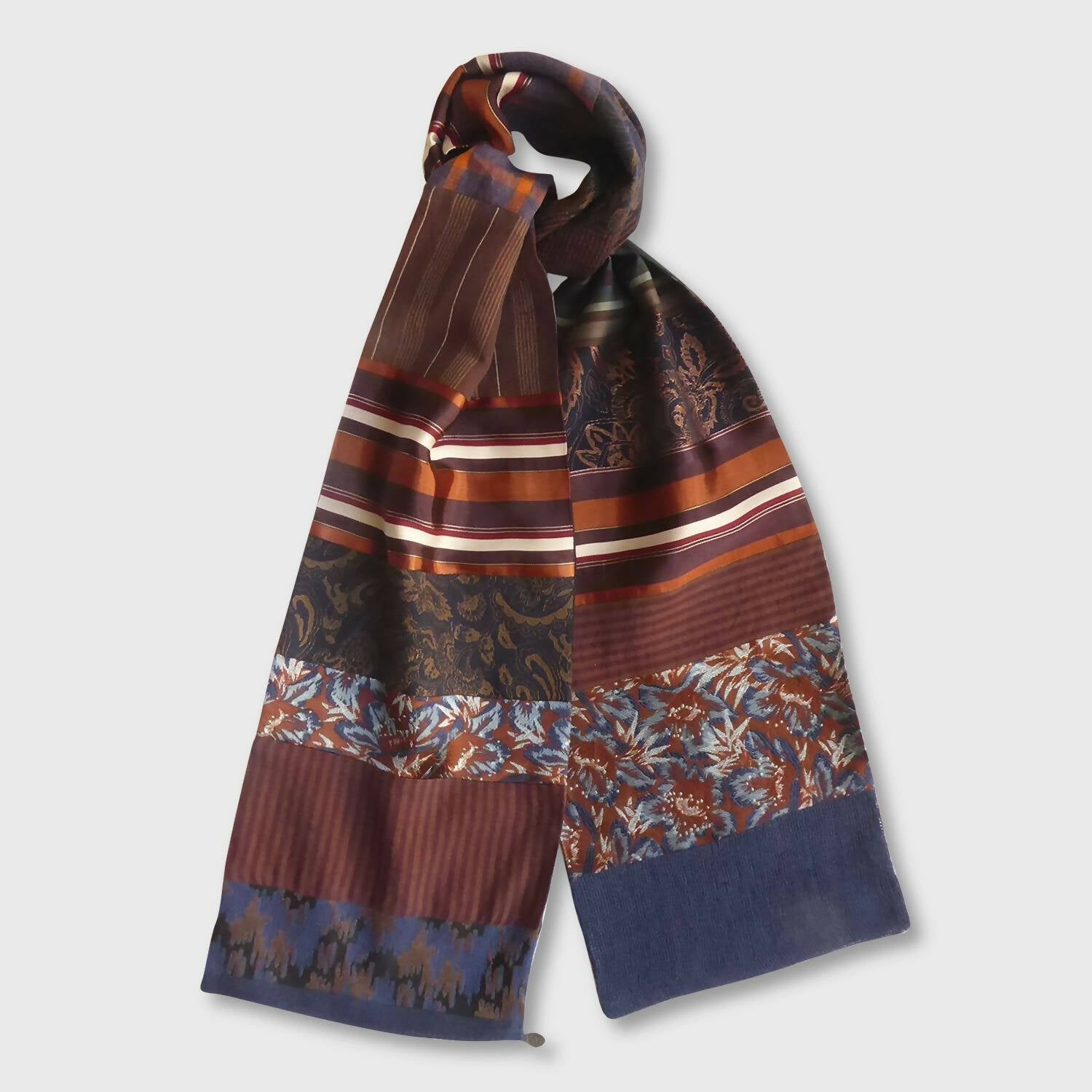 Écharpe intemporelle homme brique | EMPREINTES Paris