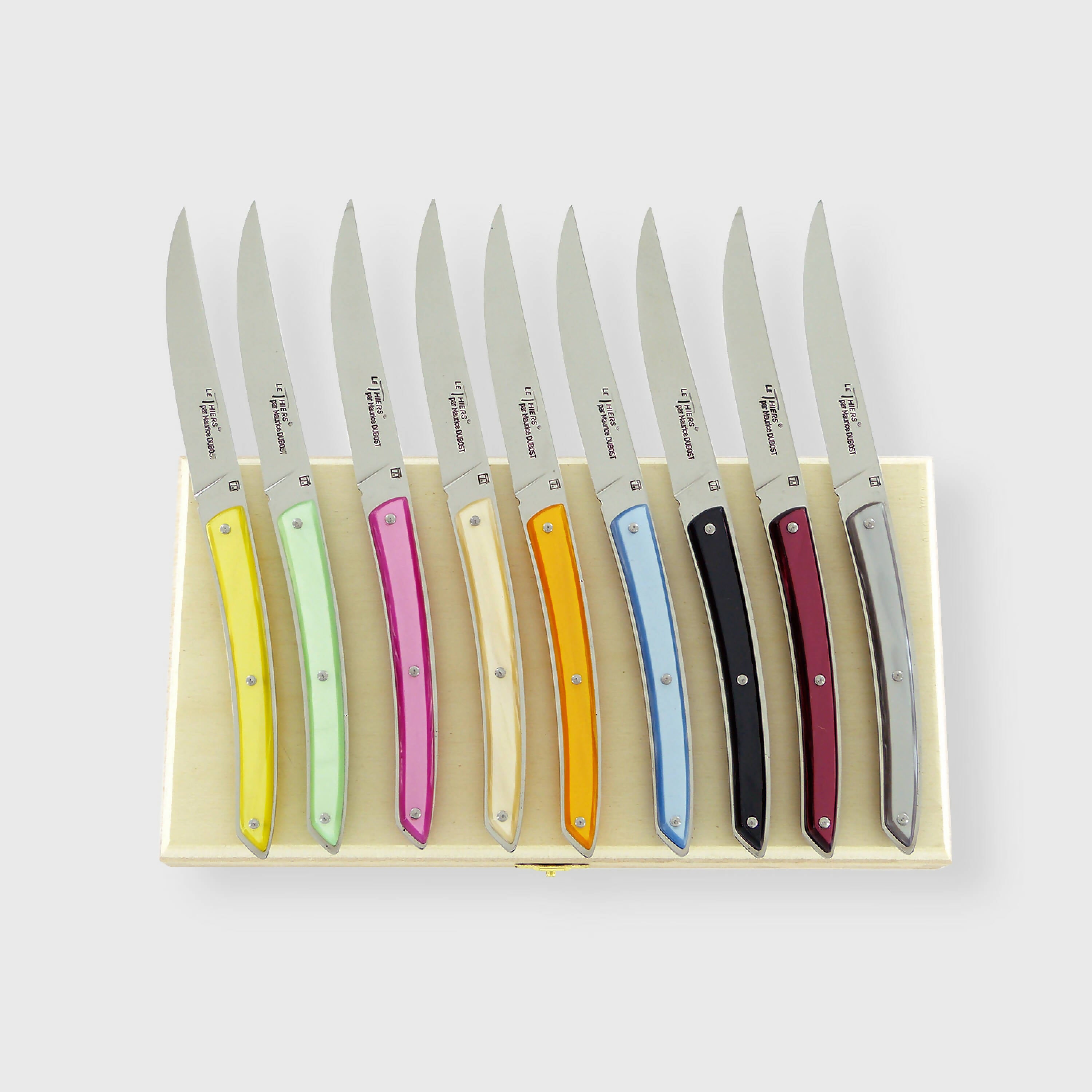 Coffret de 6 couteaux de table Le Thiers Gamme Acidulée | EMPREINTES Paris