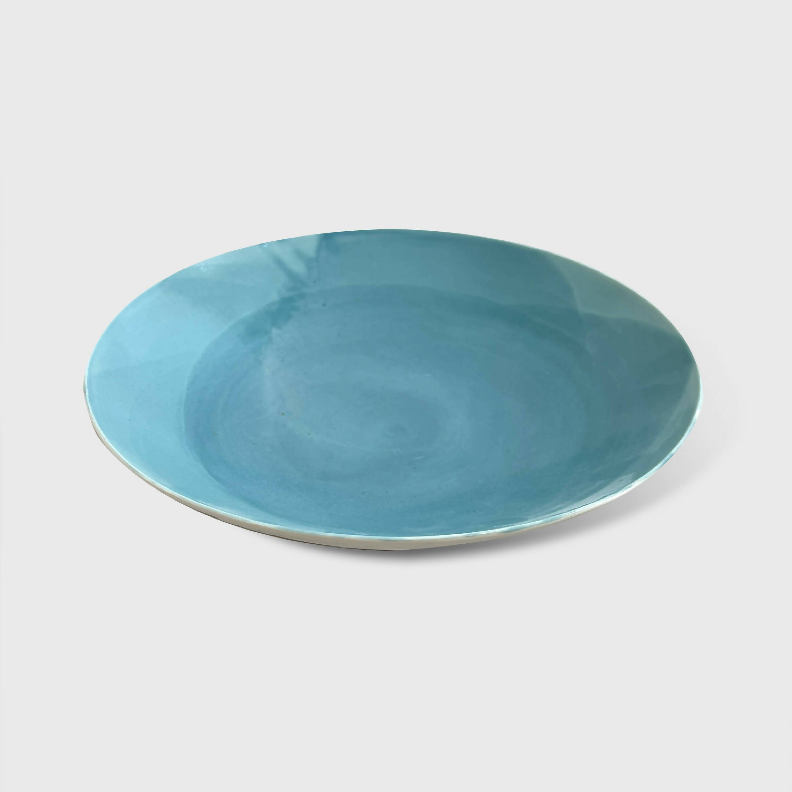 Coupe plate turquoise , collection Quadrille | EMPREINTES Paris | EMPREINTES Paris