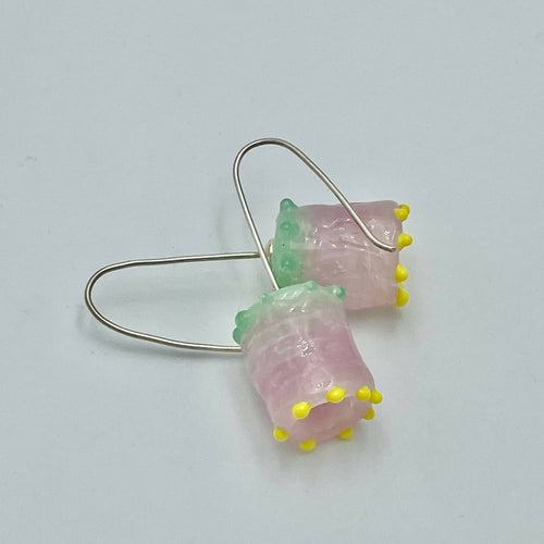 Boucles d'oreilles Corolles roses | EMPREINTES Paris - EMPREINTES Paris