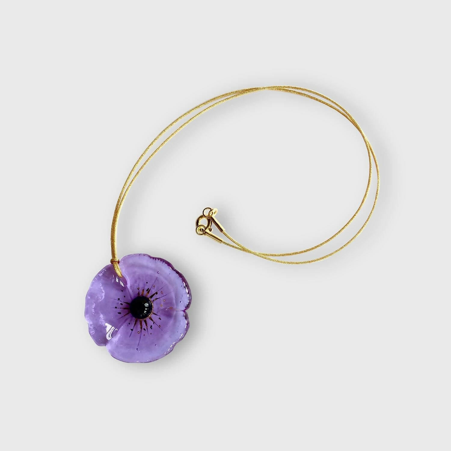 Pendentif COQUELICOT lavande | EMPREINTES Paris