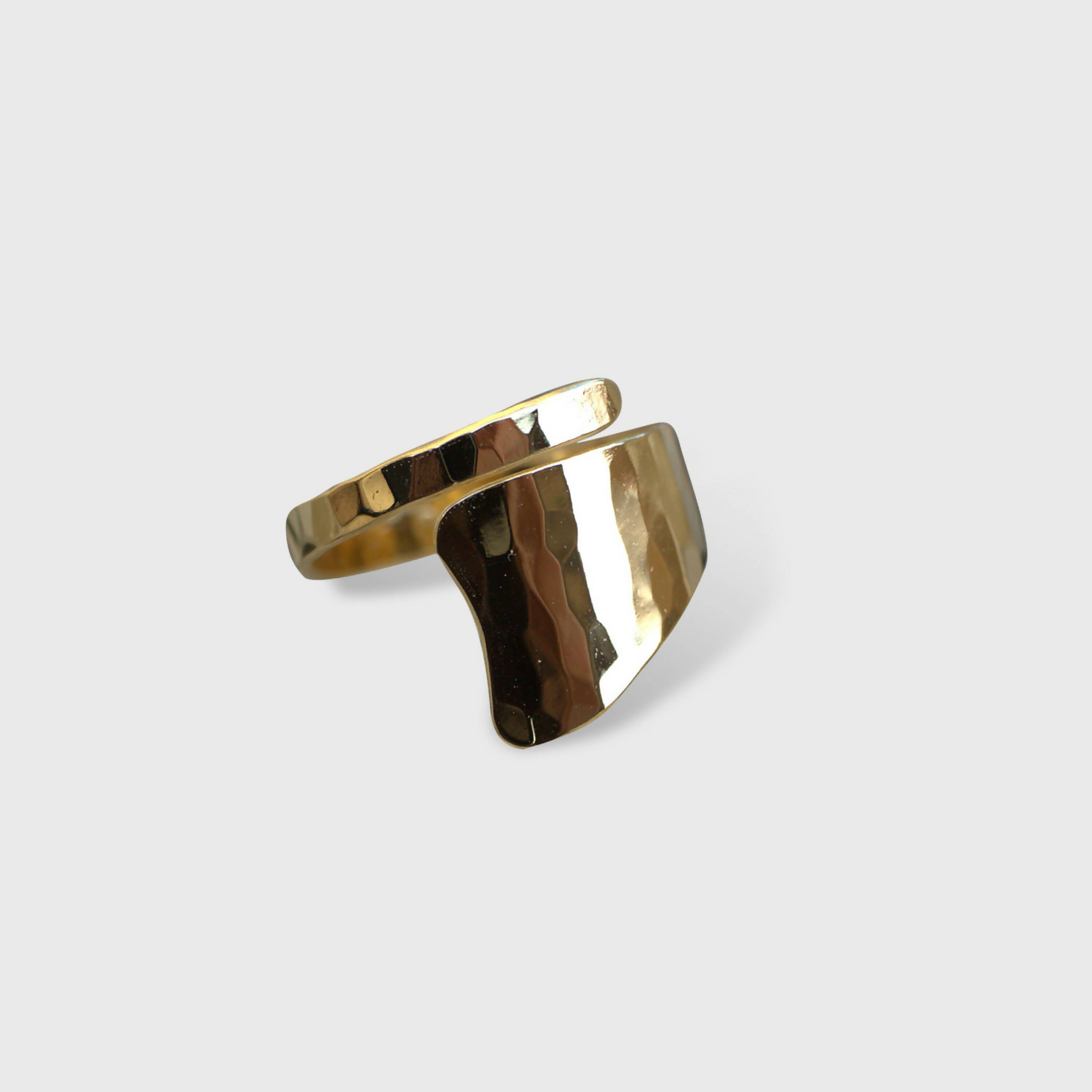 Bague martelée plaqué or | EMPREINTES Paris
