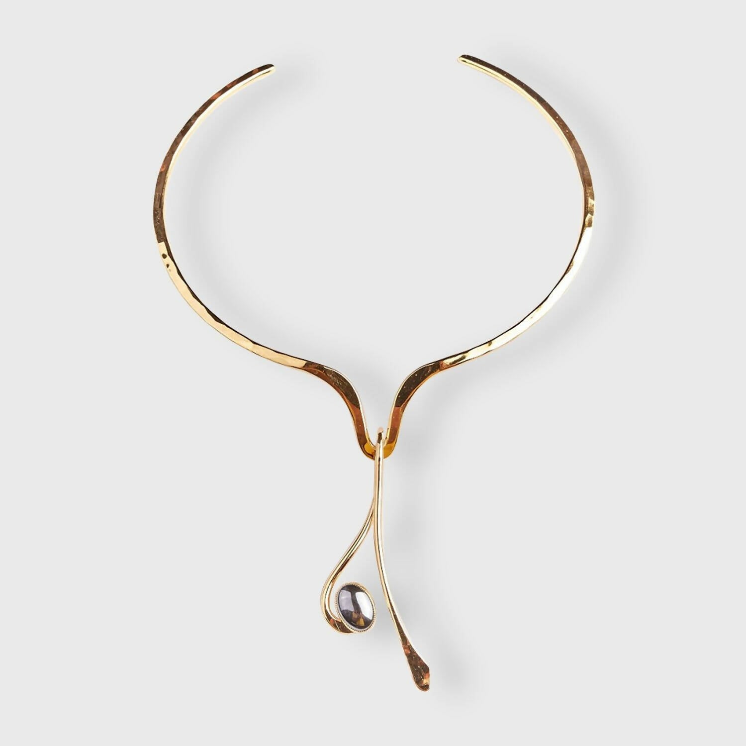 Collier Harmonia plaqué or avec hématite. | EMPREINTES Paris