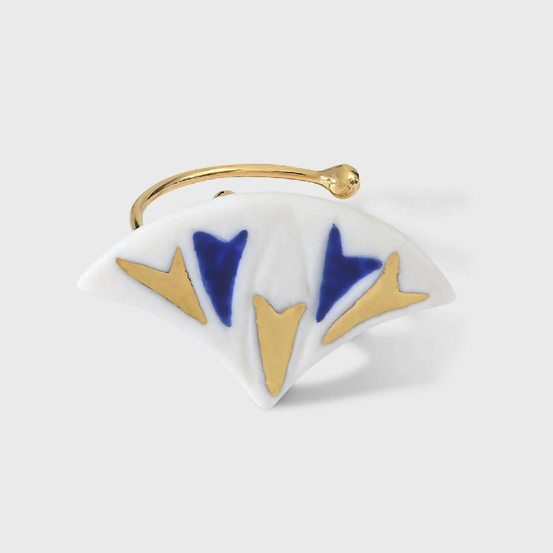 Bague Papyrus GM marine | EMPREINTES Paris