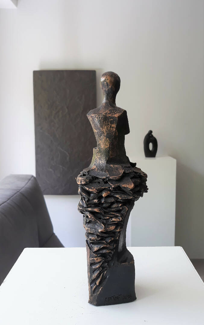 Sculpture contemporaine en argile SPIRITUALITE | EMPREINTES Paris | EMPREINTES Paris