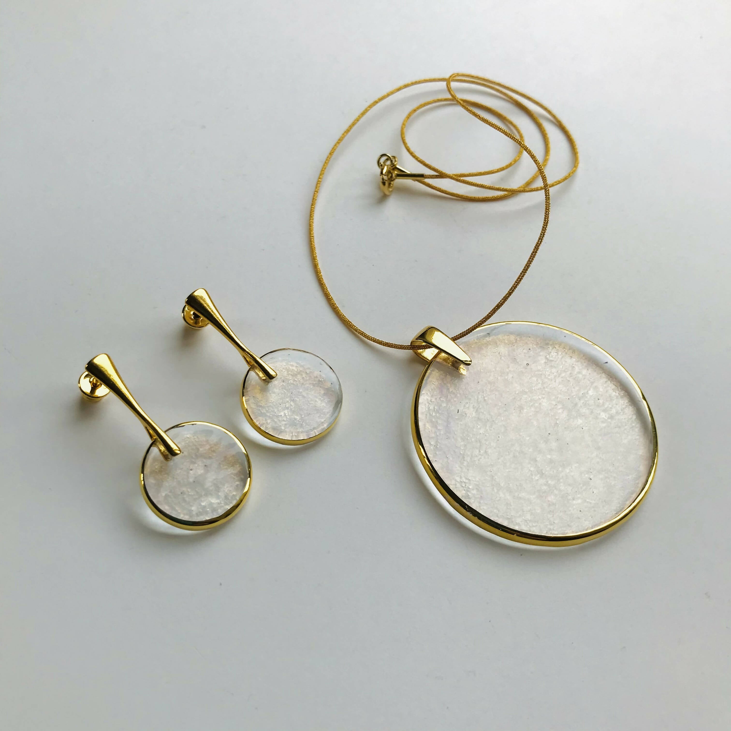 Parure ASTRE transparent reflet or | EMPREINTES Paris