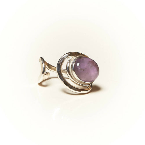 Bague VOLUPTIA en argent avec Améthyste. | EMPREINTES Paris - EMPREINTES Paris