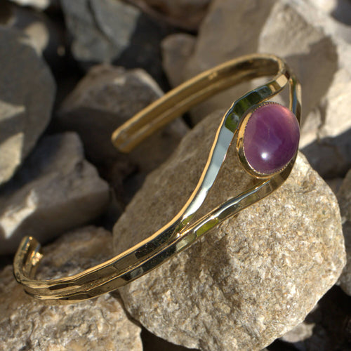 Bracelet plaqué or améthyste Classica | EMPREINTES Paris - EMPREINTES Paris