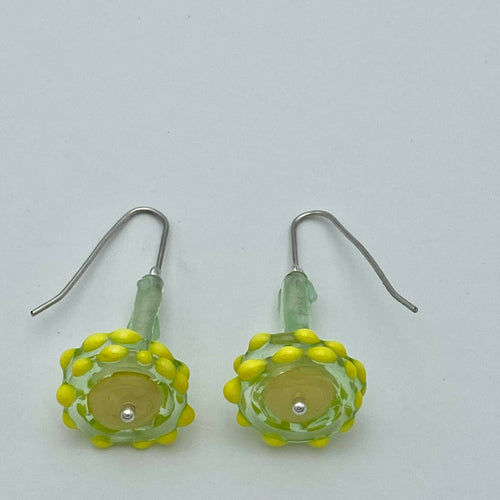 Boucles d'oreilles Parasols jaunes et vertes | EMPREINTES Paris - EMPREINTES Paris