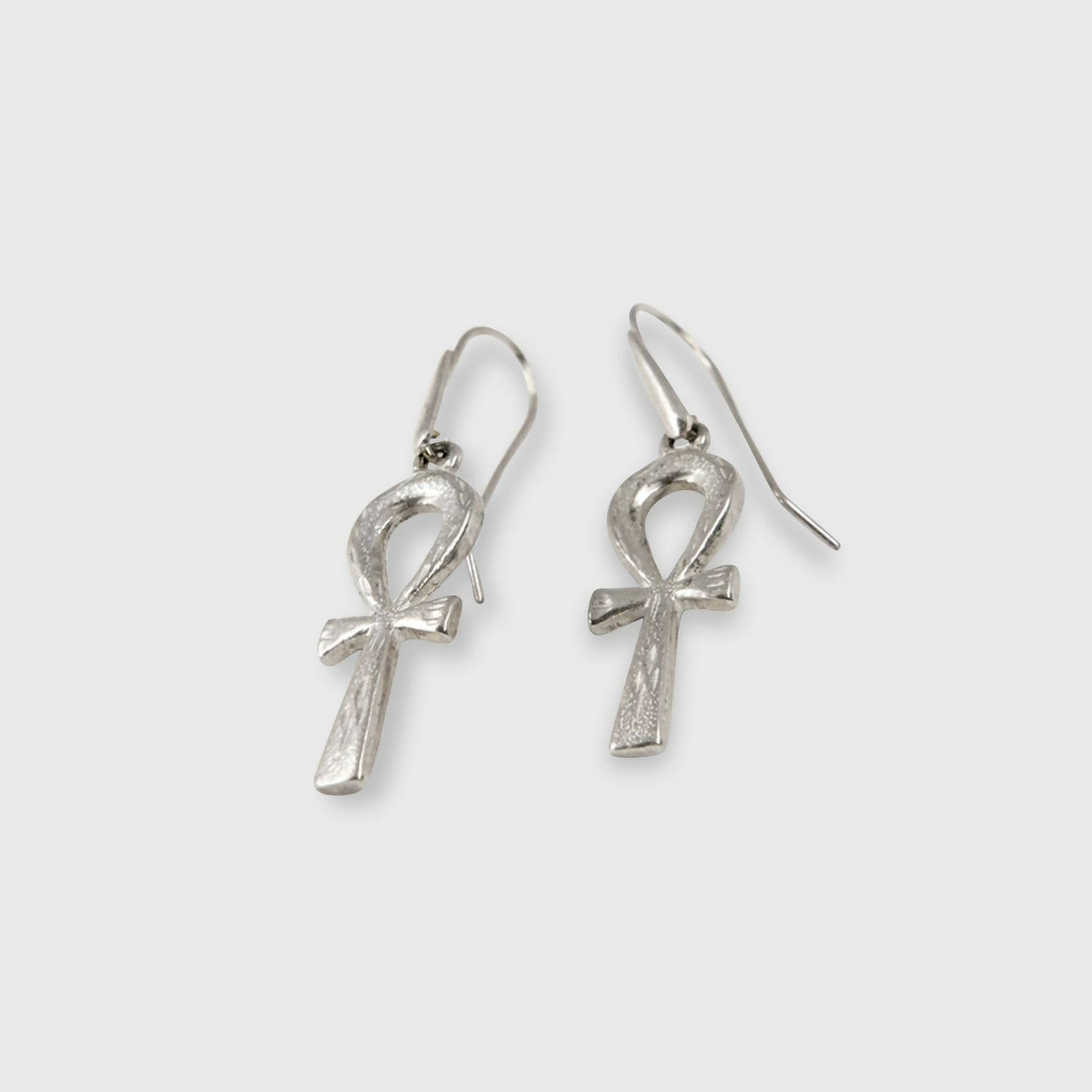 Boucles d’oreilles La croix de vie de Cléopâtre récente argent | EMPREINTES Paris