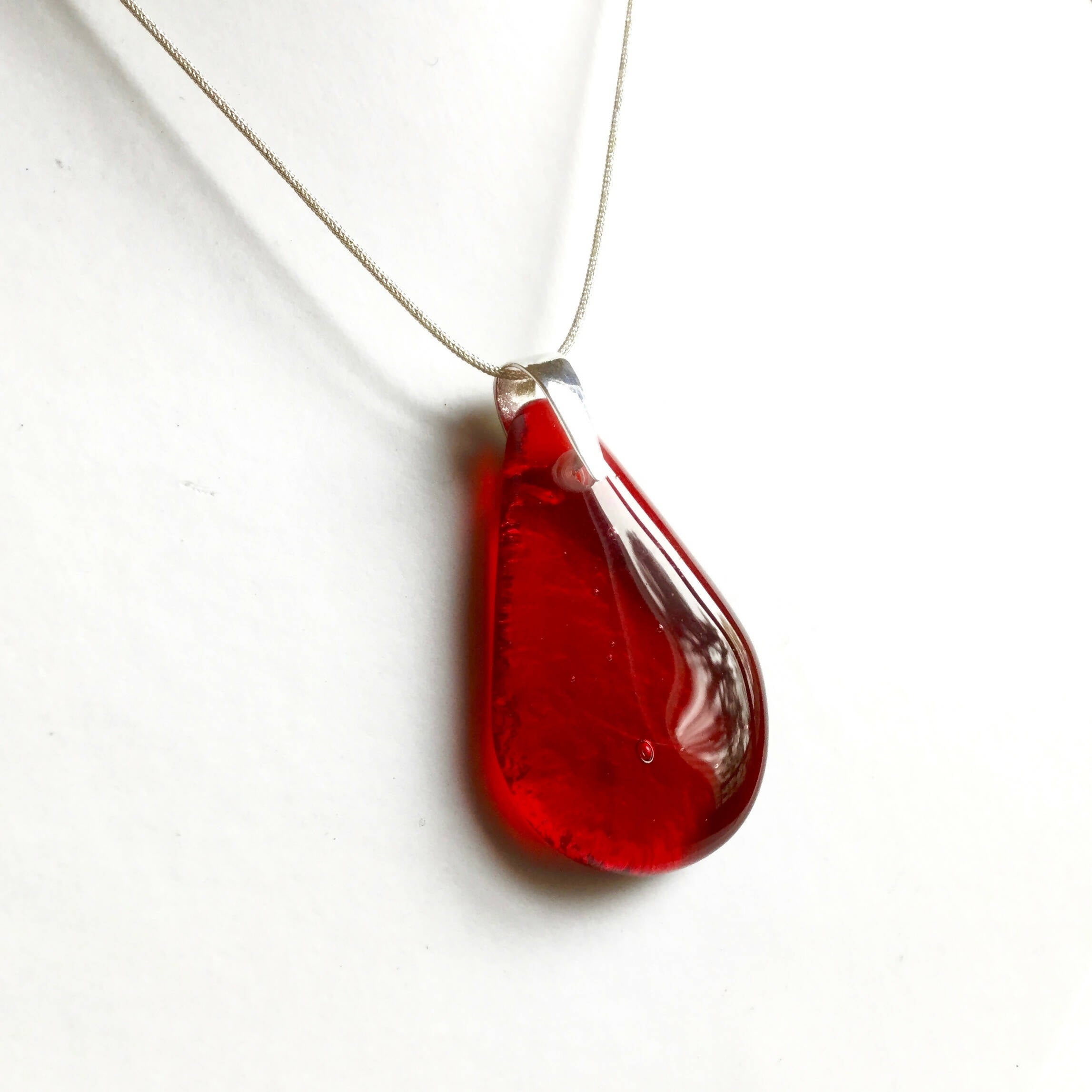 Pendentif GOUTTE rouge vif | EMPREINTES Paris
