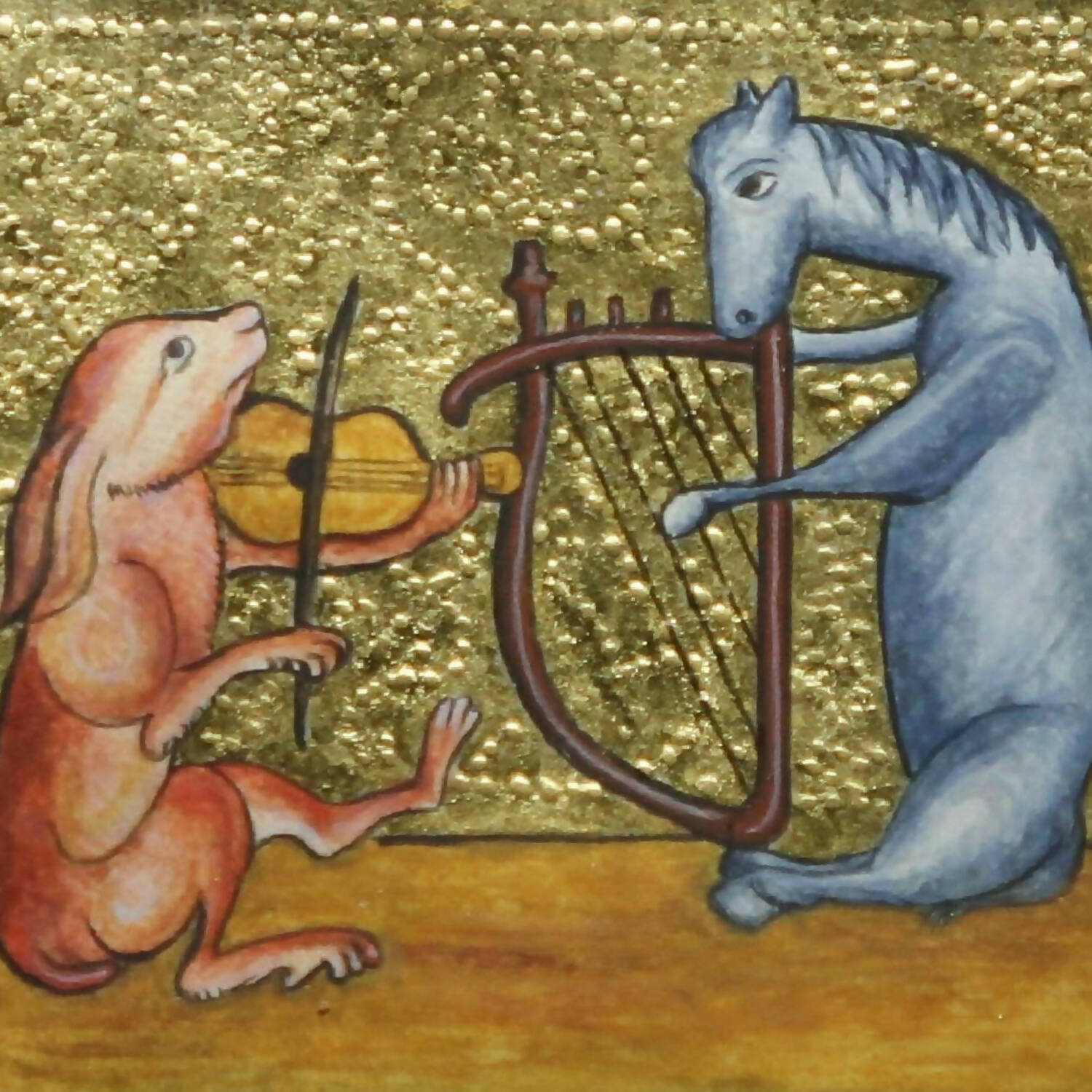 Enluminure les animaux musiciens 1 | EMPREINTES Paris